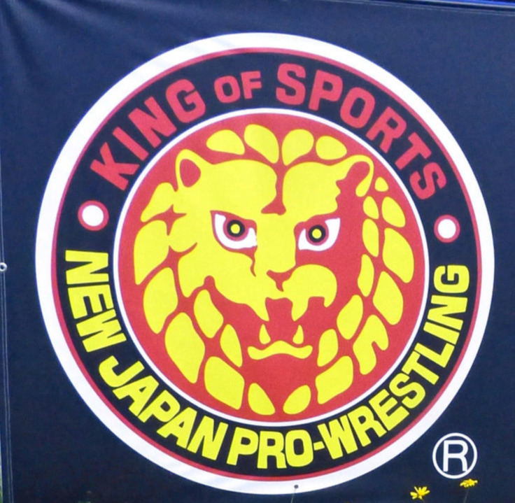 新日本プロレスのマーク（2018年3月撮影）