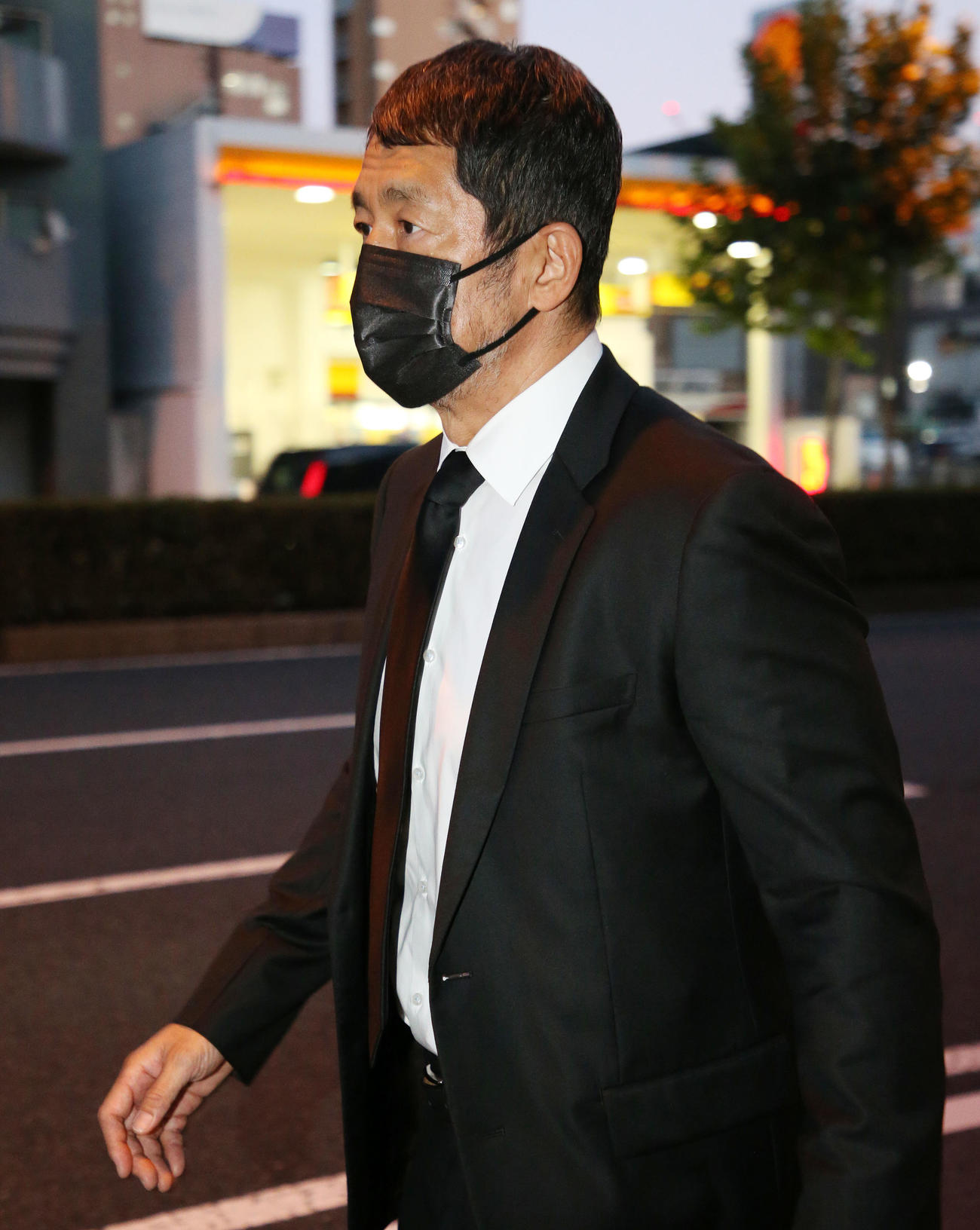 アントニオ猪木さん宅を弔問した高田延彦（撮影・宮地輝）