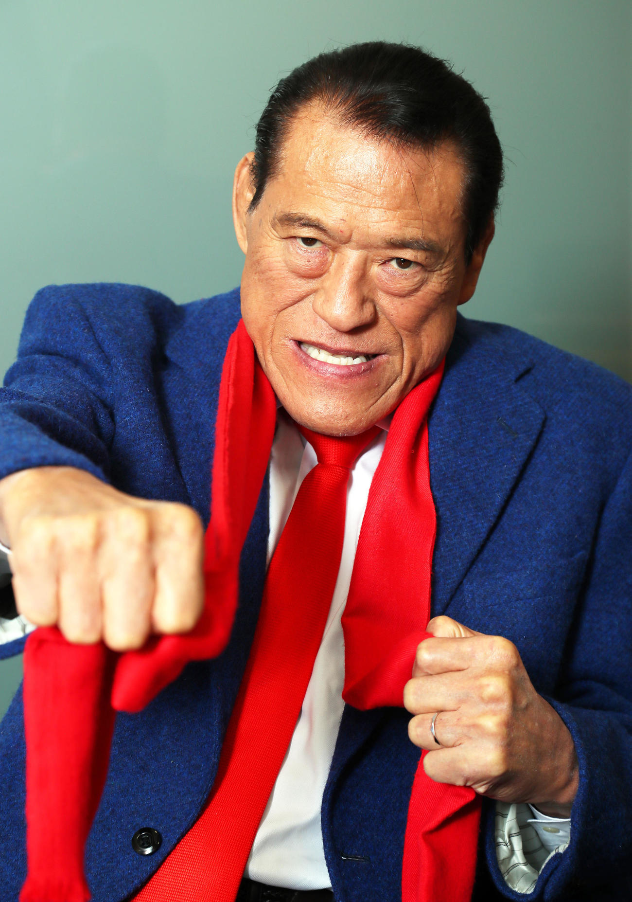 18年12月、プロレス観を語ったアントニオ猪木さん