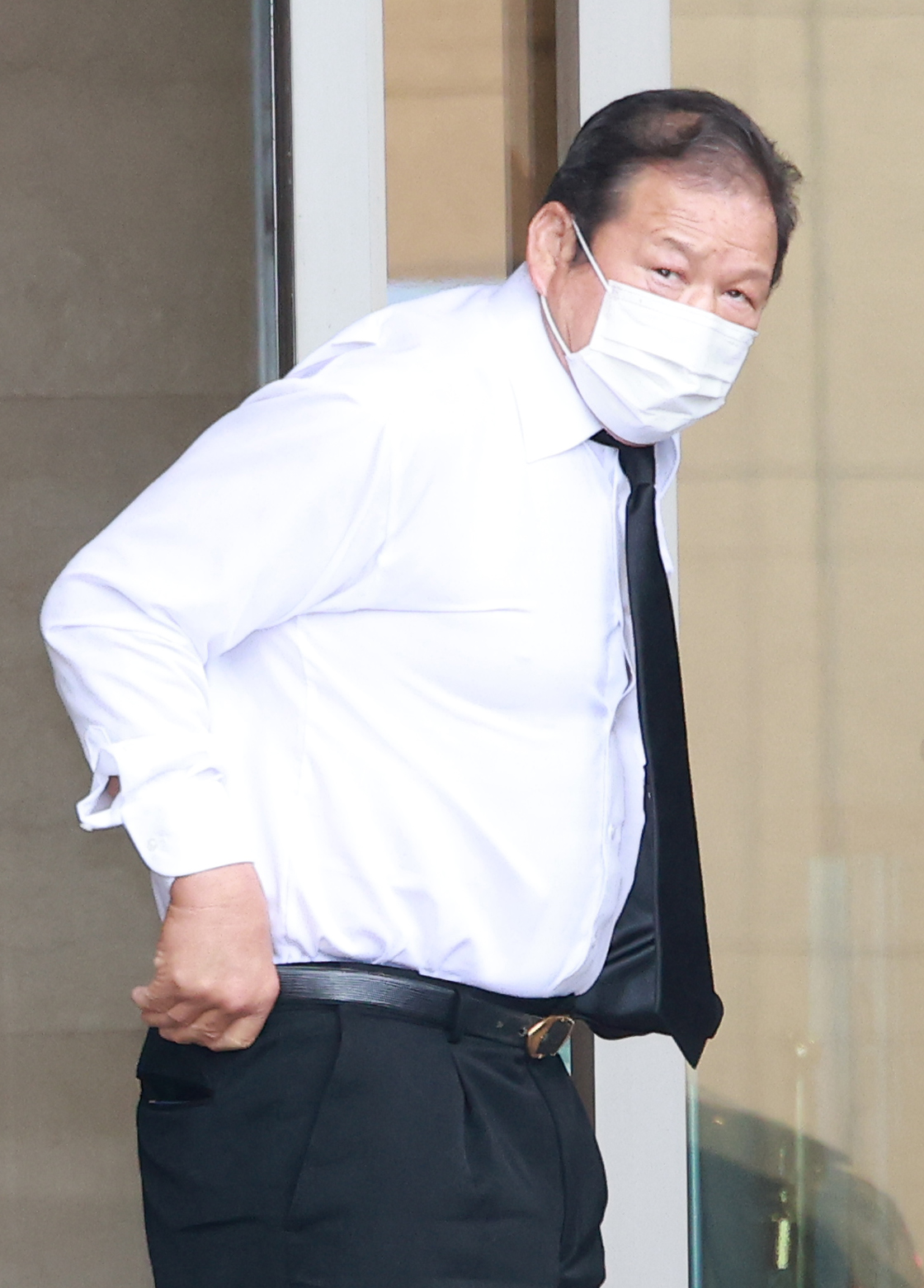 アントニオ猪木さんの告別式に参列した藤波辰爾（撮影・中島郁夫）