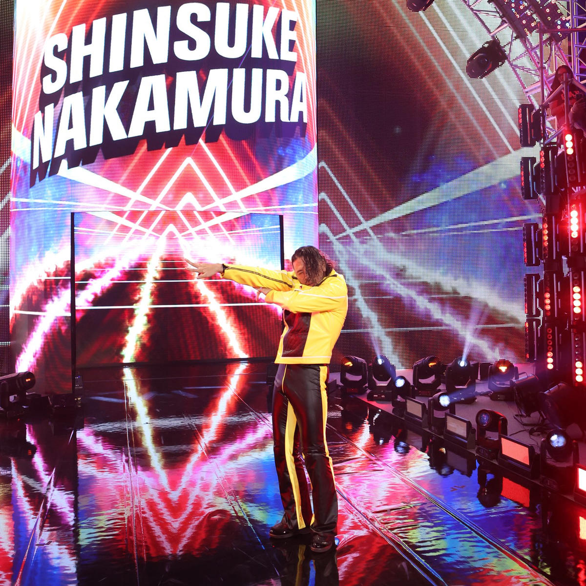 NXTにサプライズ登場した中邑真輔（C）2022 WWE, Inc. All Rights Reserved
