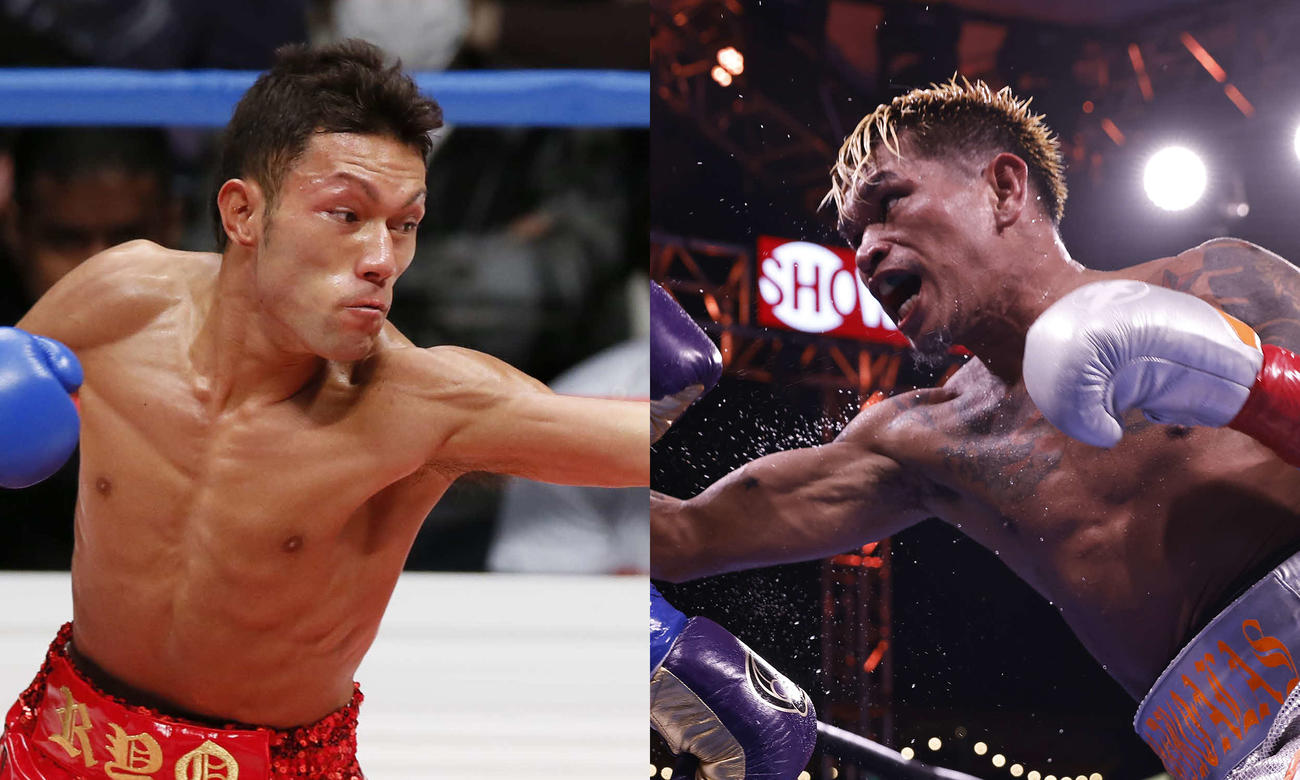 12・3韓国開催の赤穂亮（左）とジョンリール・カシメロの激突がWOWOWオンデマンドでライブ配信（赤穂亮　写真：アフロ、ジョンリエル・カシメロ　Getty Images）

