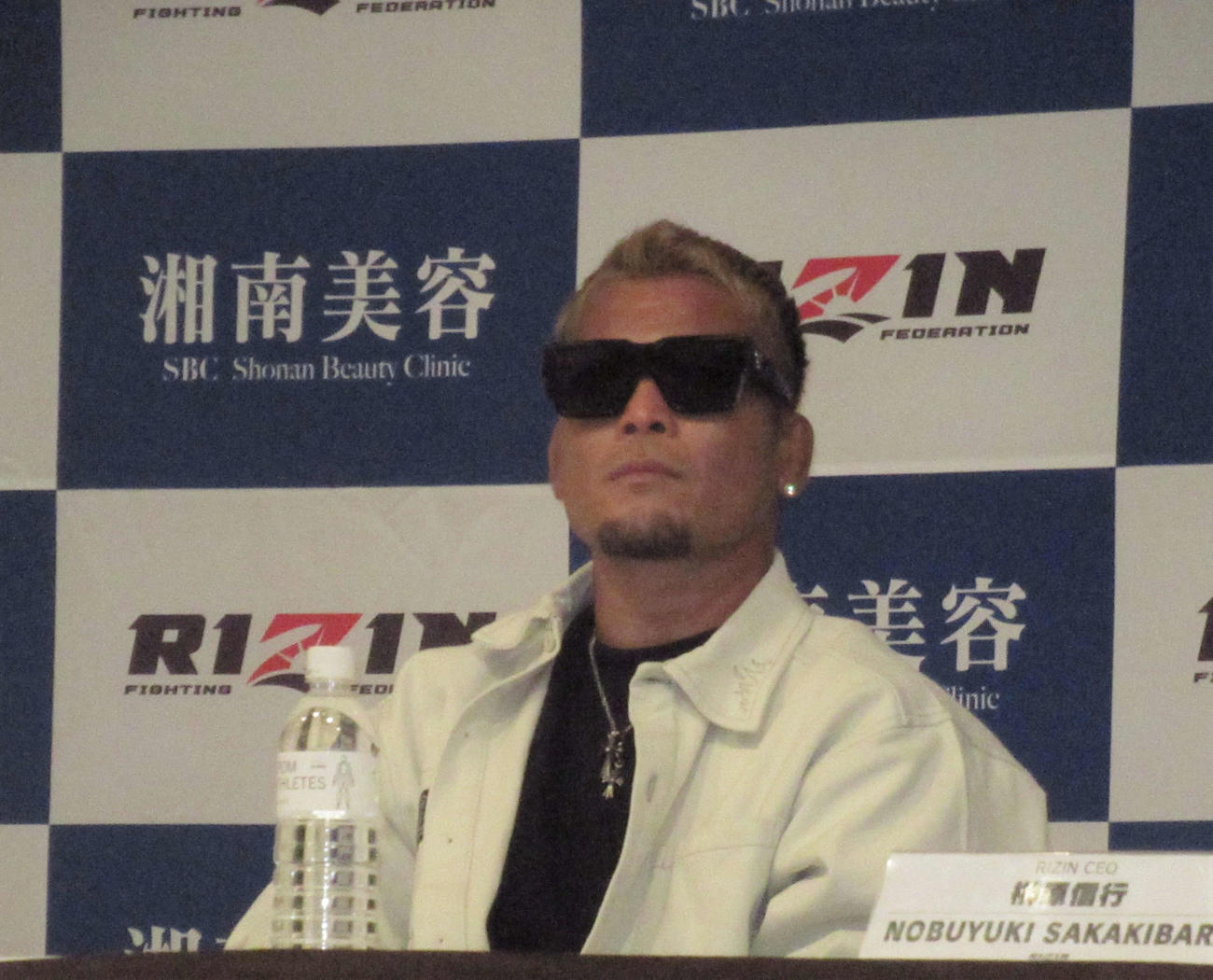 会見に臨む武田（撮影・勝部晃多）