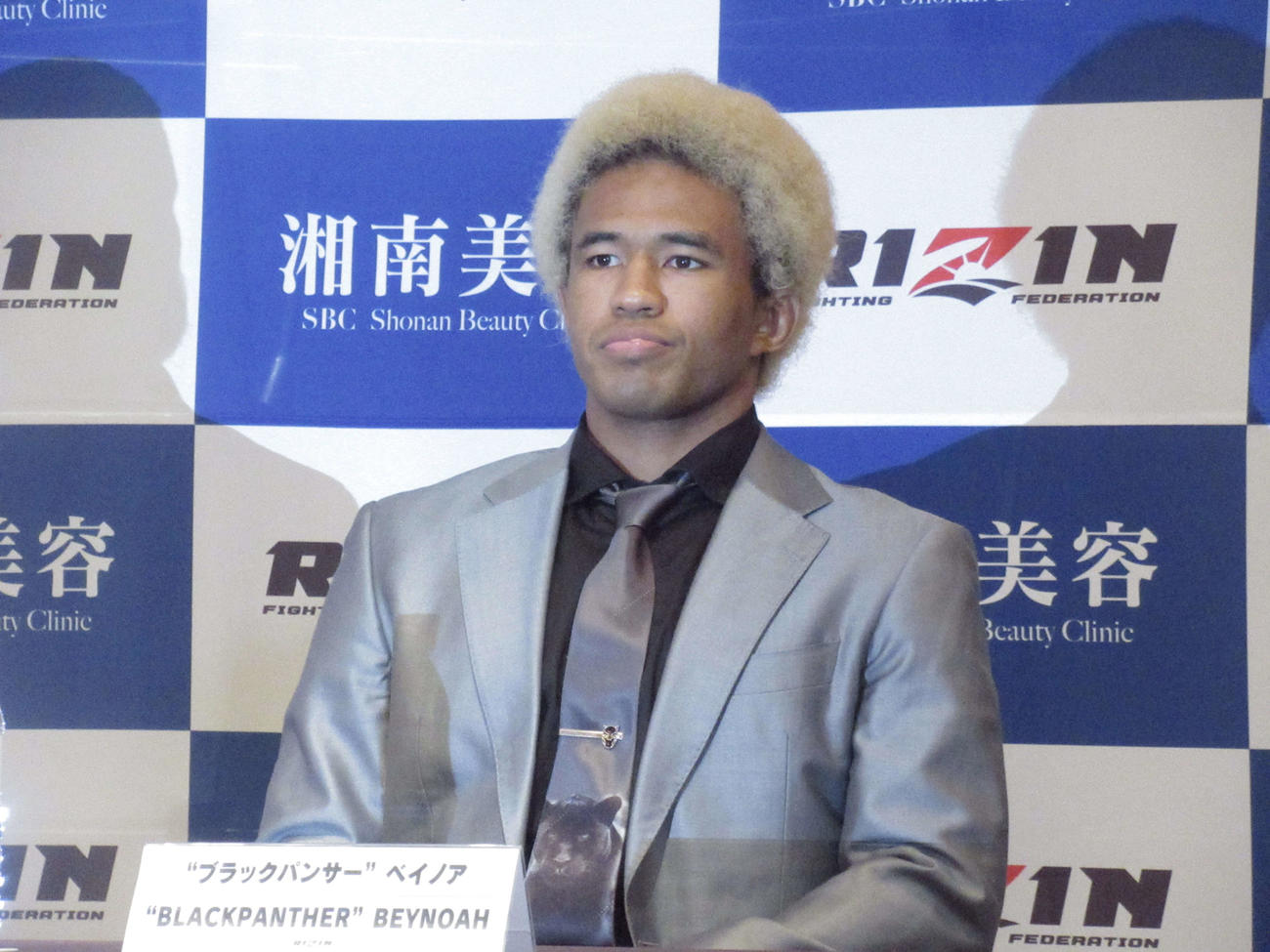 RIZIN40大会への出場が決まったベイノア（撮影・勝部晃多）