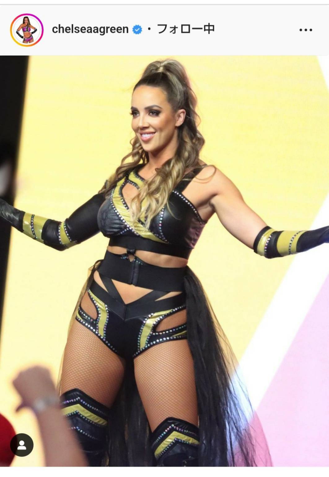 WWEへの復帰がうわさされるチェルシー・グリーン（グリーンの公式インスタグラムより）