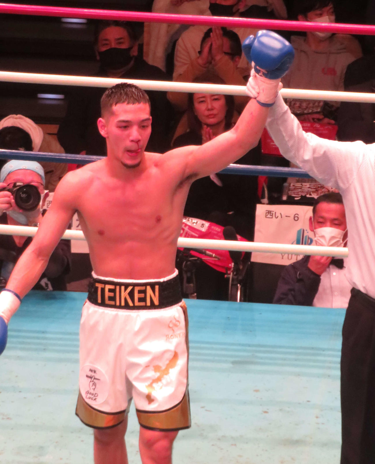 ジム移籍2戦目で判定勝利を上げた山口臣馬