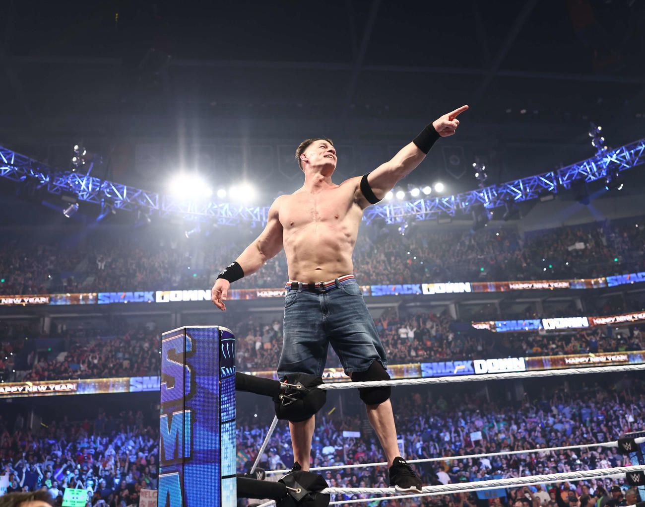 昨年9月以来、約1年3カ月ぶりにWWEリング復帰したジョン・シナ（C）2023 WWE, Inc. All Rights Reserved.