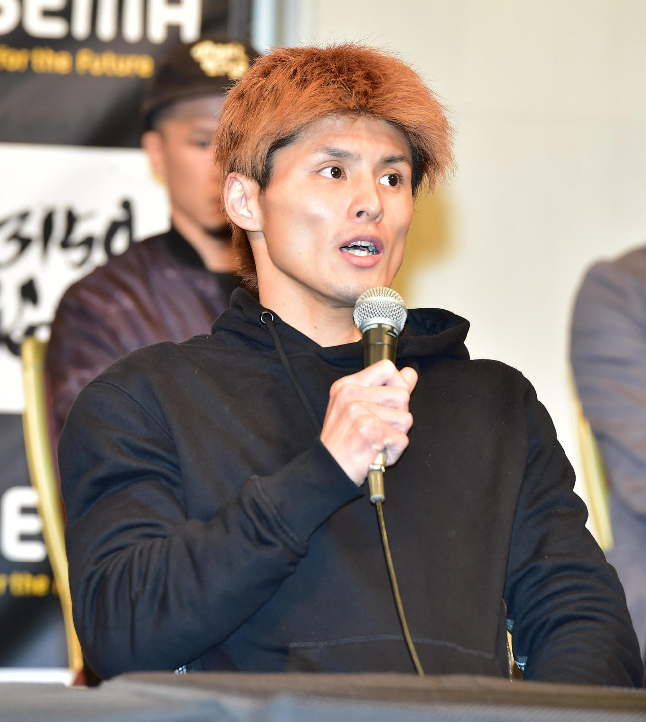 前日会見を行う木村（撮影・清水貴仁）
