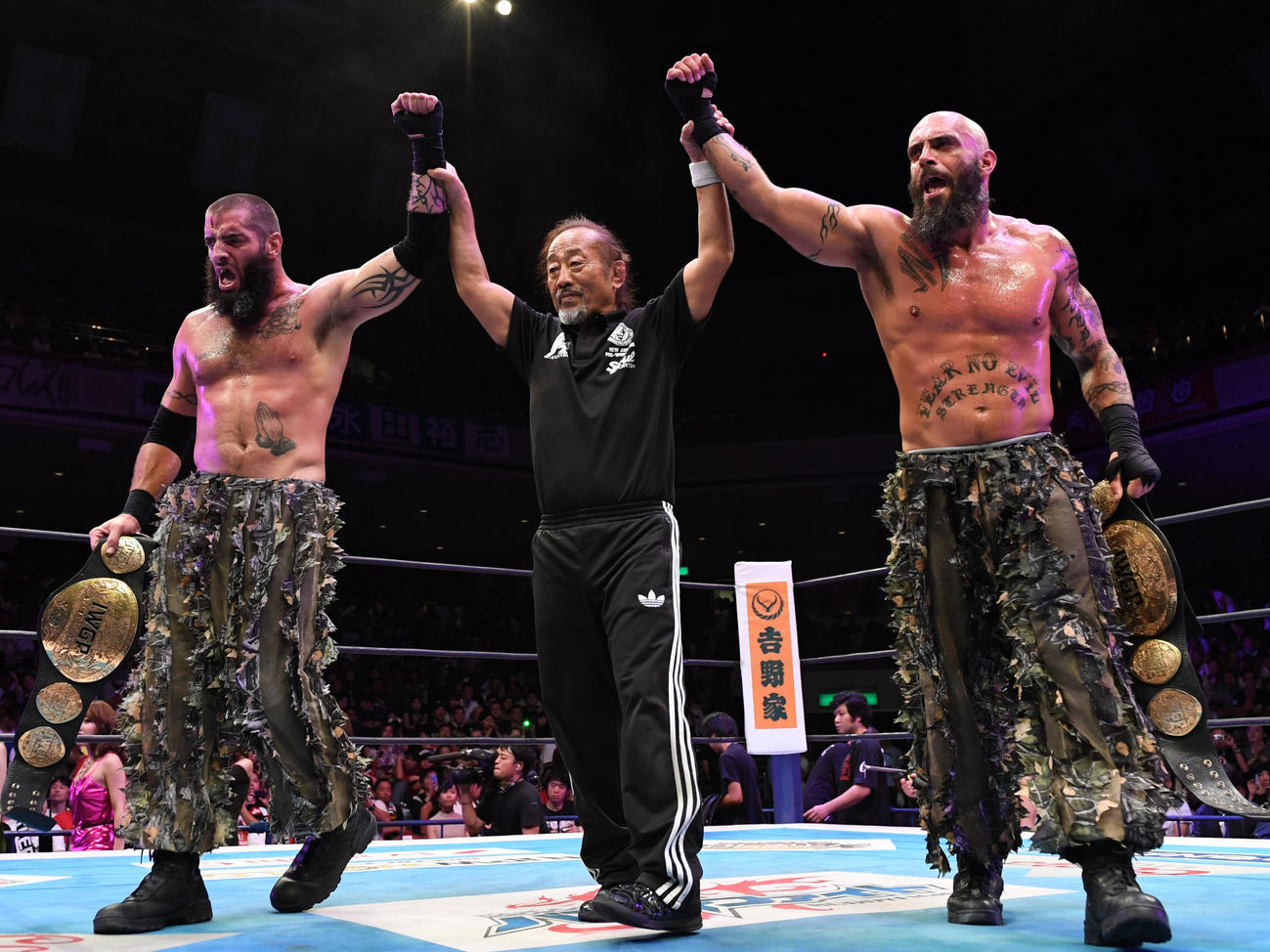 2016年8月、IWGPタッグ初防衛に成功したマーク・ブリスコ、ジェイ・ブリスコ組