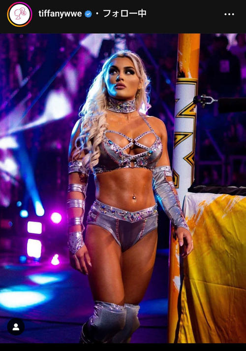 WWE】「筋肉バービー人形」ティファニー・ストラットンが約3カ月ぶり