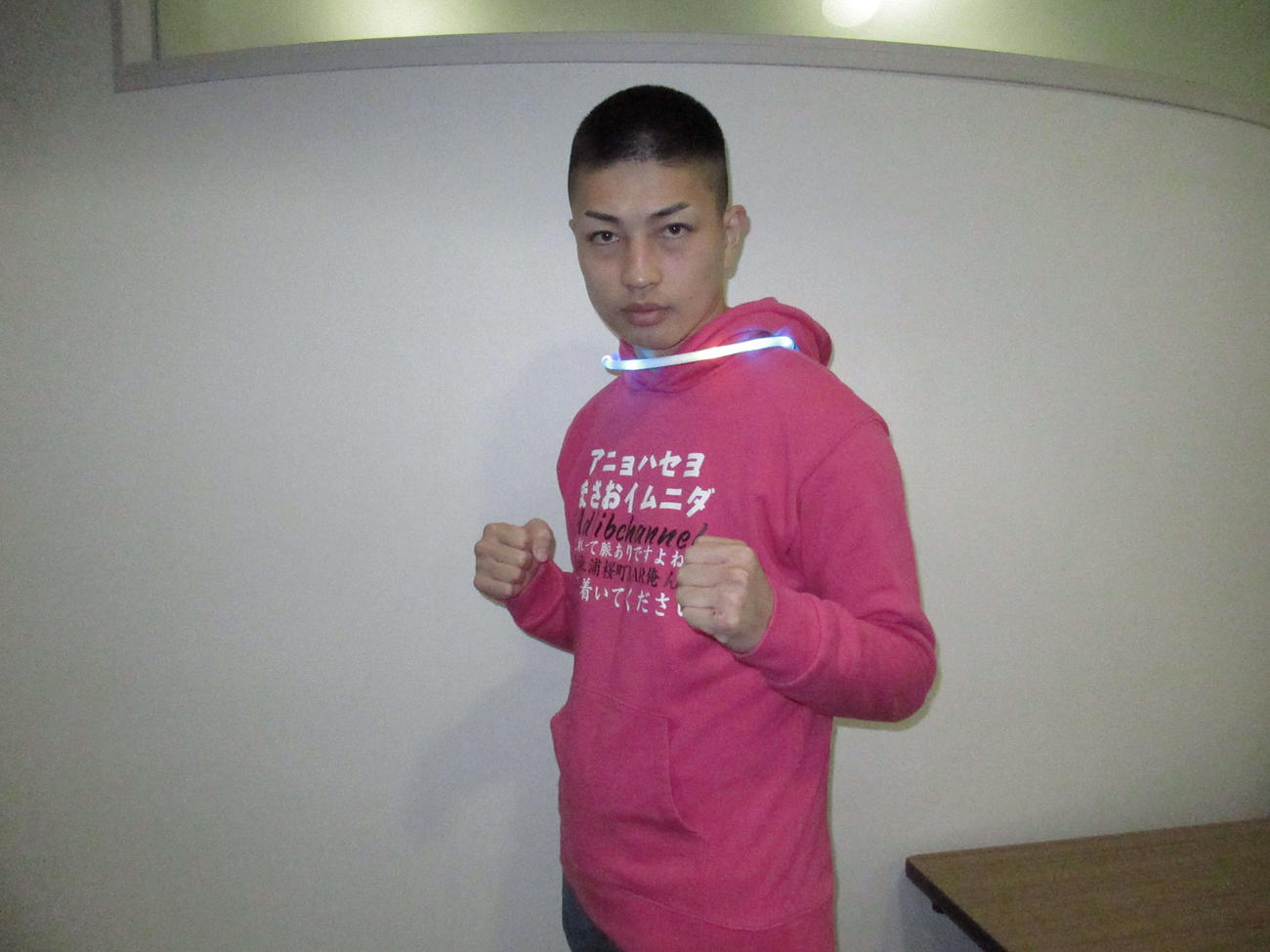 ブレイキングダウン第7回大会に出場するアドリブまさお（撮影・勝部晃多）