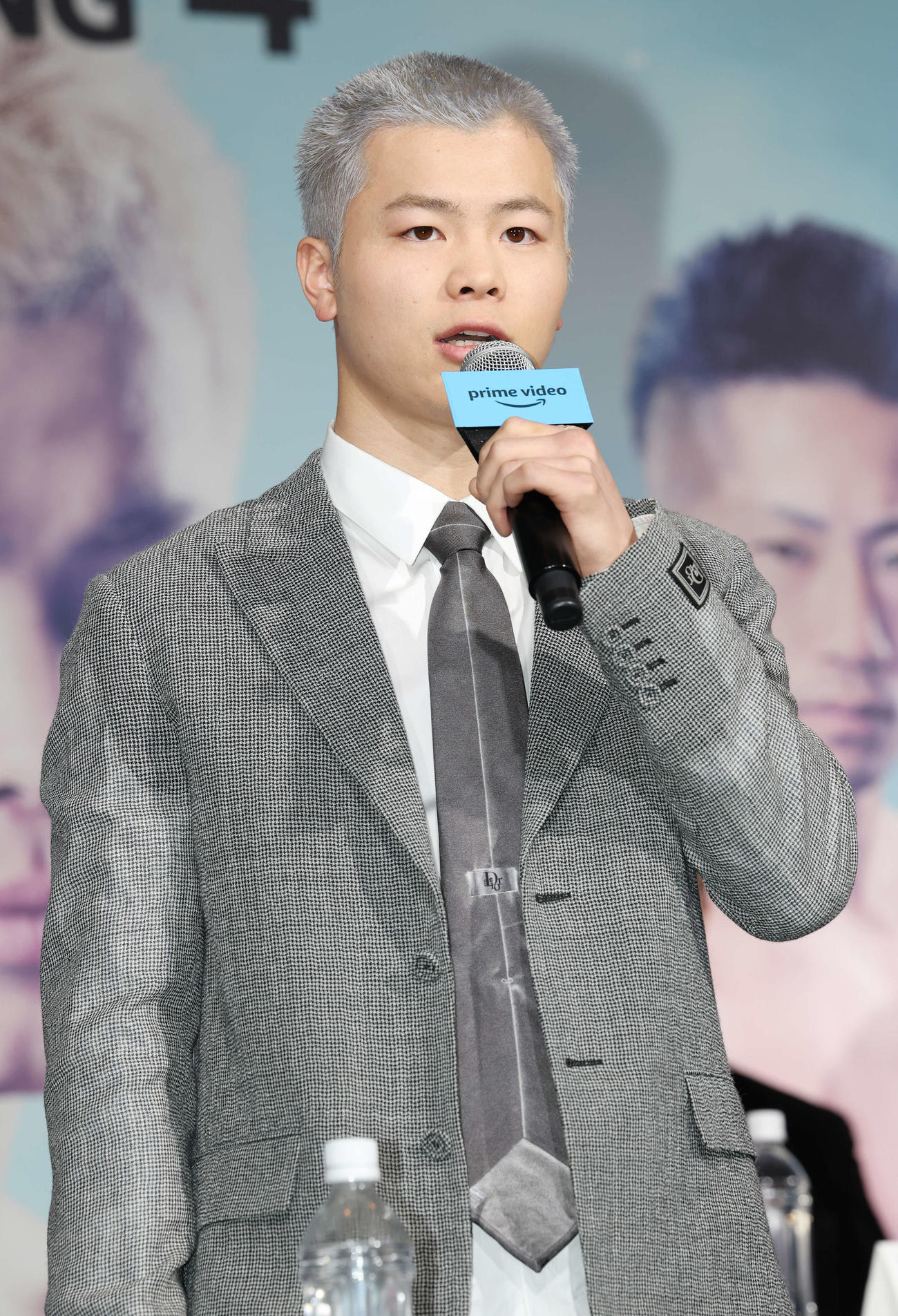 ボクシングデビュー戦への意気込みを語る那須川天心（撮影・宮地輝）