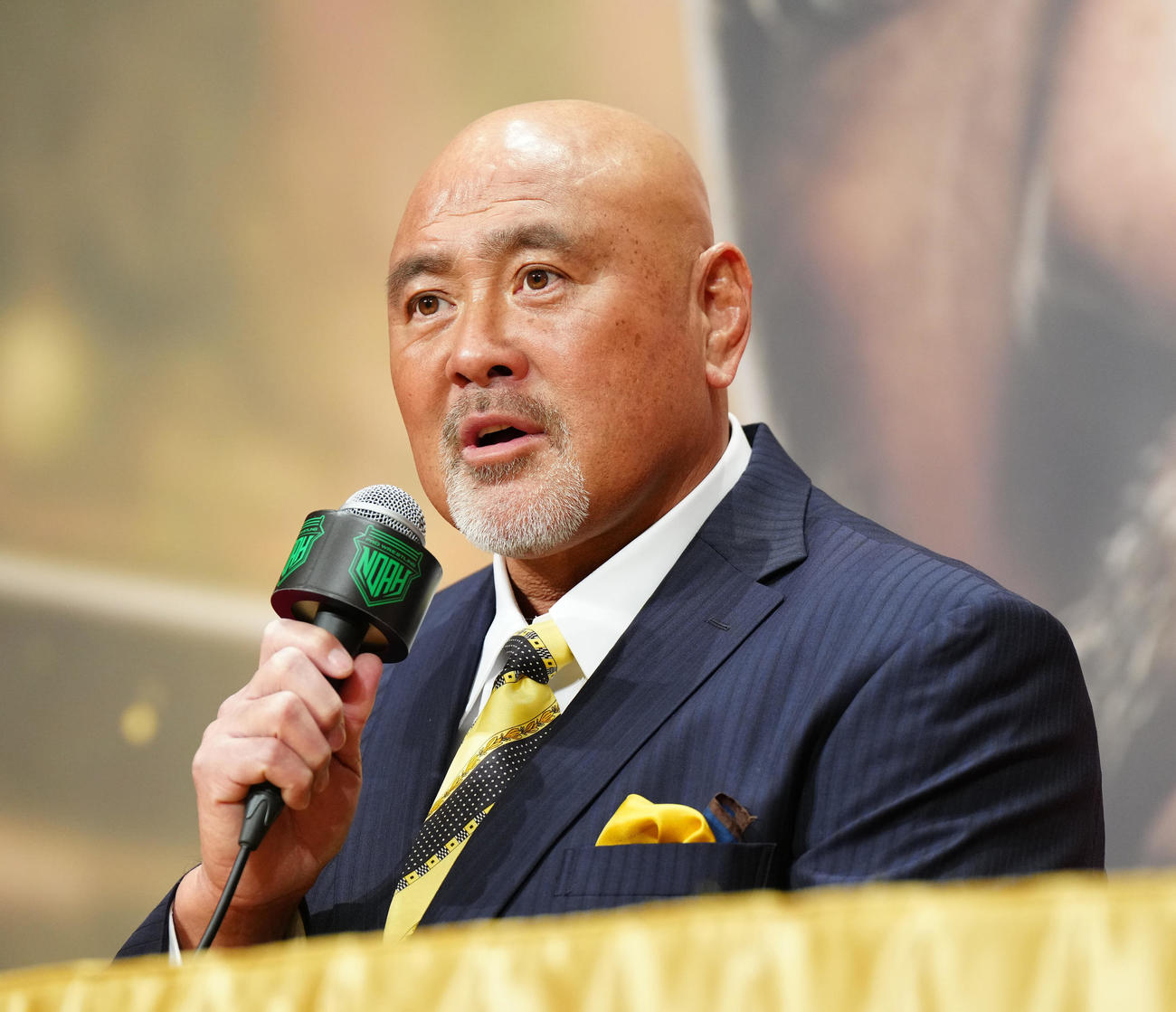 引退試合の前日会見に臨む武藤（撮影・江口和貴）