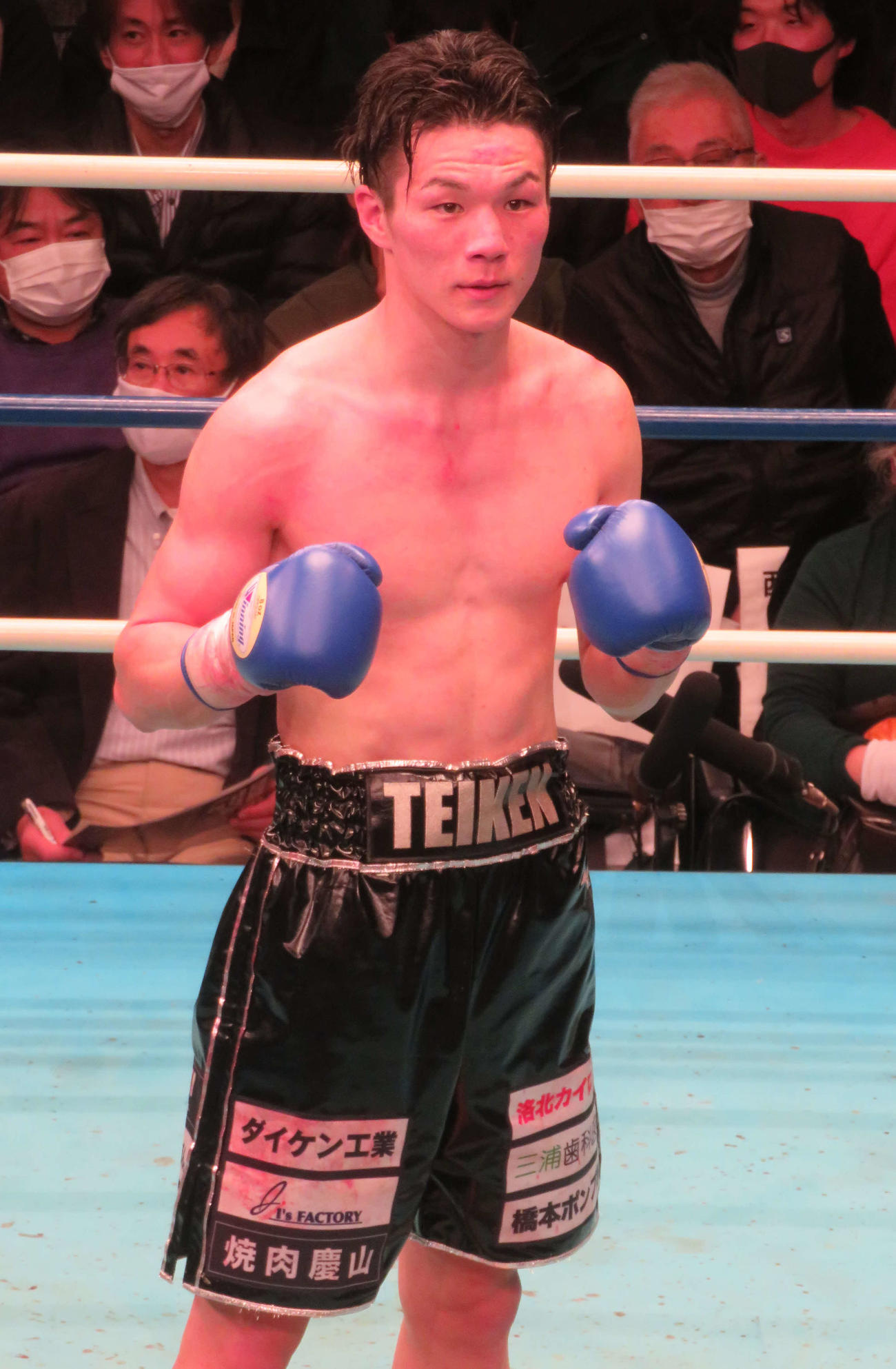 プロ5勝目を飾った日本スーパーライト級6位李健太