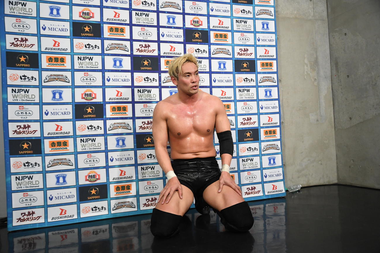 IWGPタッグ選手権に挑戦したが、敗れたオカダ・カズチカ（新日本プロレス提供）