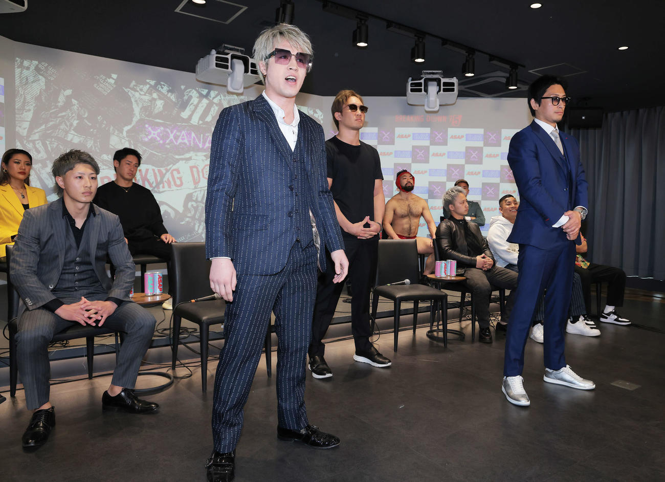 「BreakingDown7．5」の第8試合で戦うジョリー（手前左）と啓之輔（撮影・河田真司）