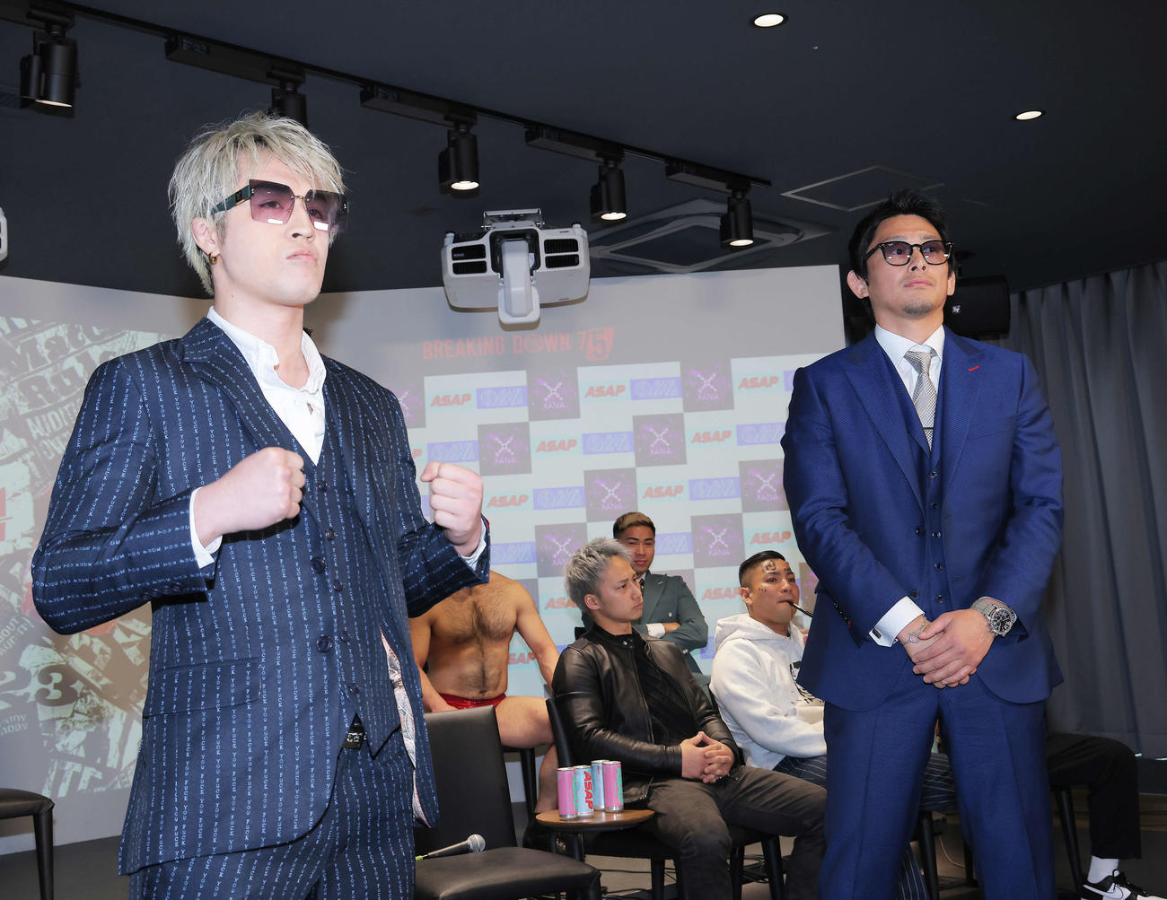 「BreakingDown7．5」の第8試合で戦うジョリー（左）と啓之輔（撮影・河田真司）