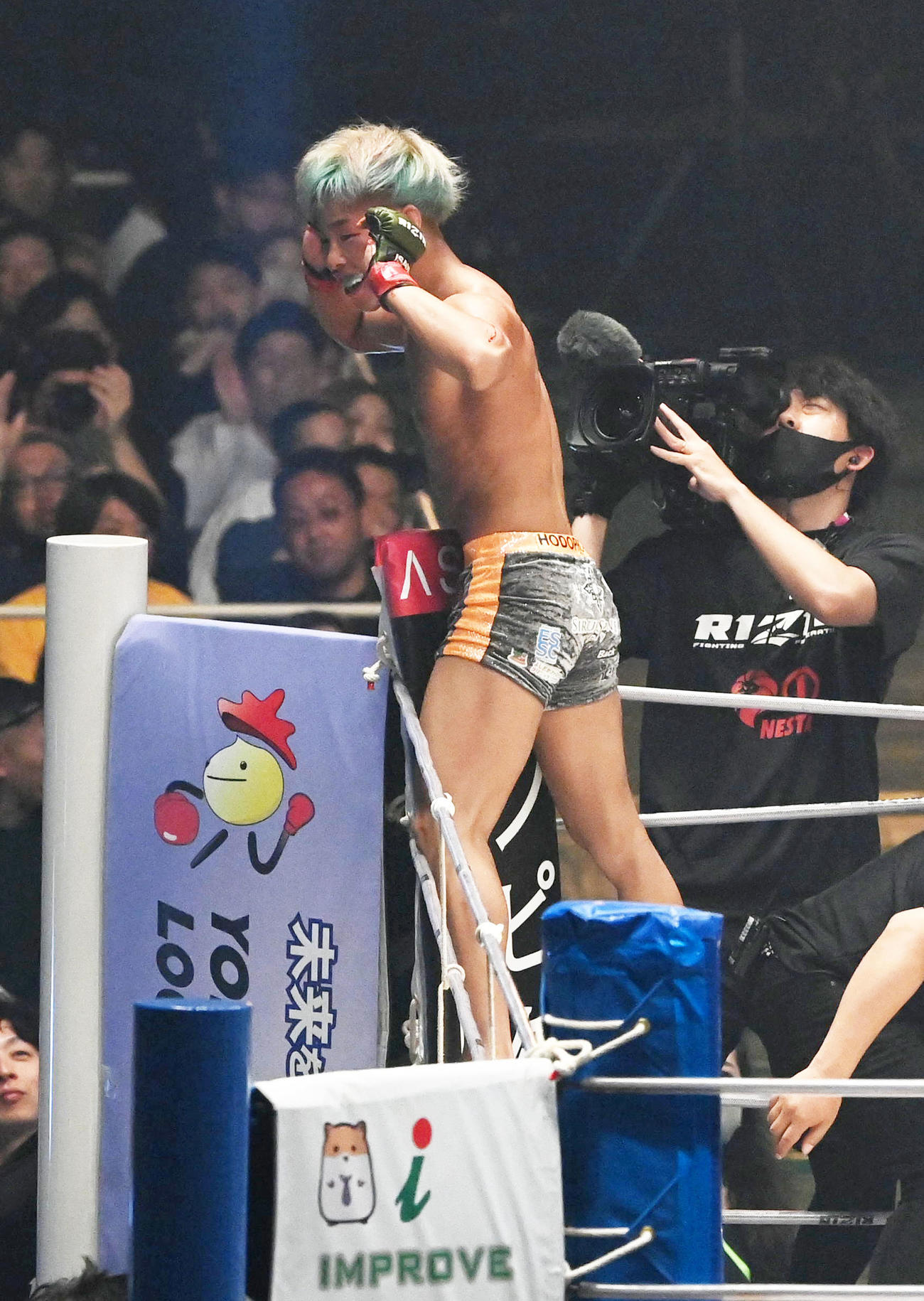 神龍誠対北方大地　北方大地を破った神龍誠（撮影・前岡正明）