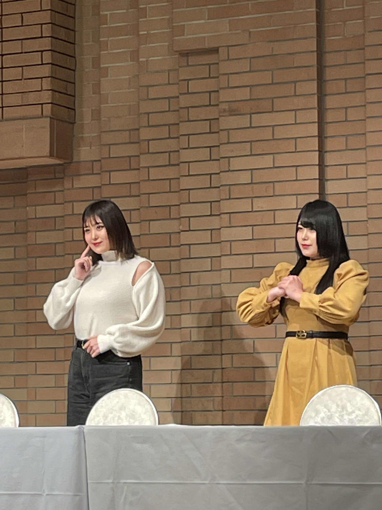 スターダムの4・23横浜アリーナ大会で引退試合に臨む、ひめか（左）と対戦相手の舞華