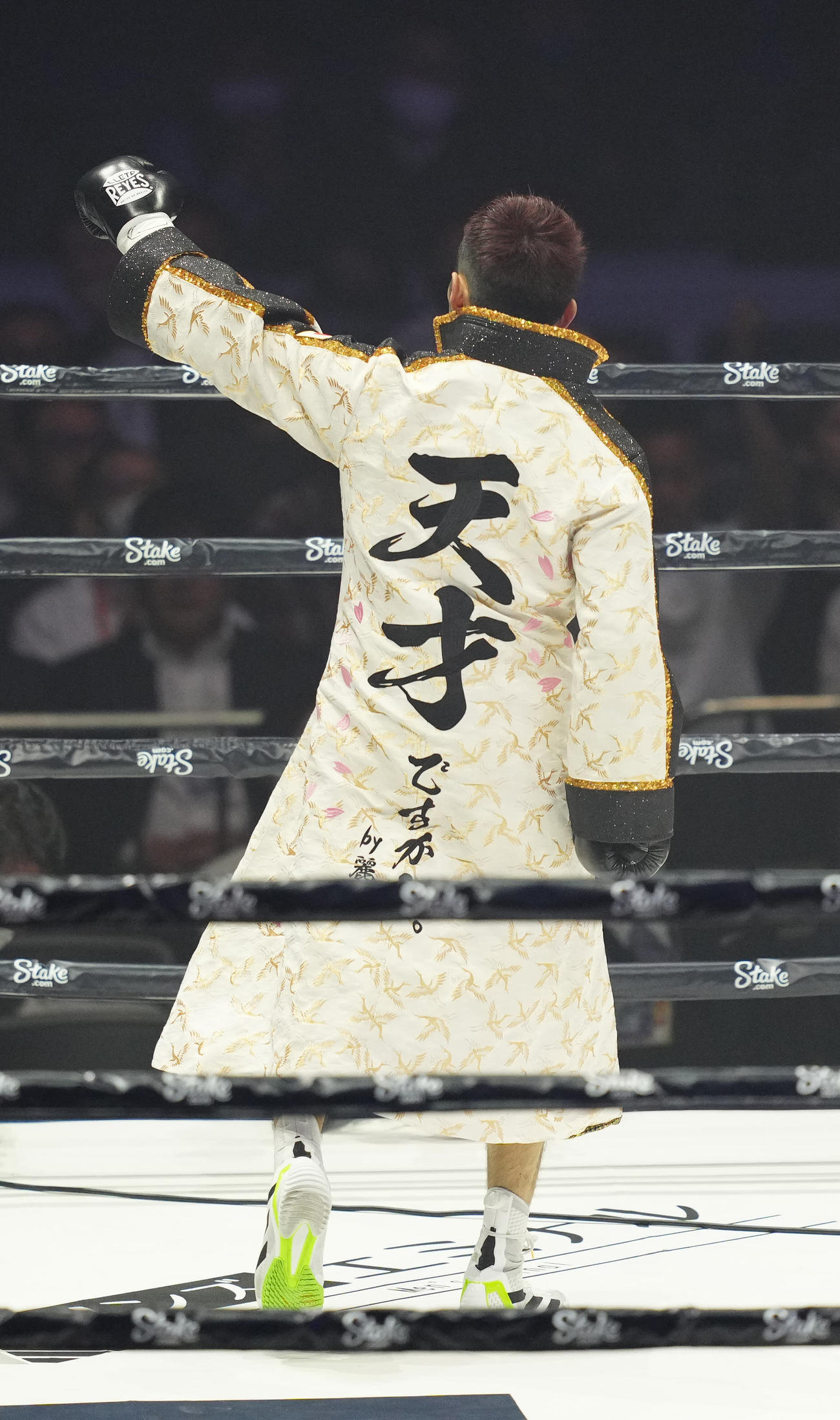 キコ・マルチネス対阿部麗也　入場する阿部（撮影・江口和貴）