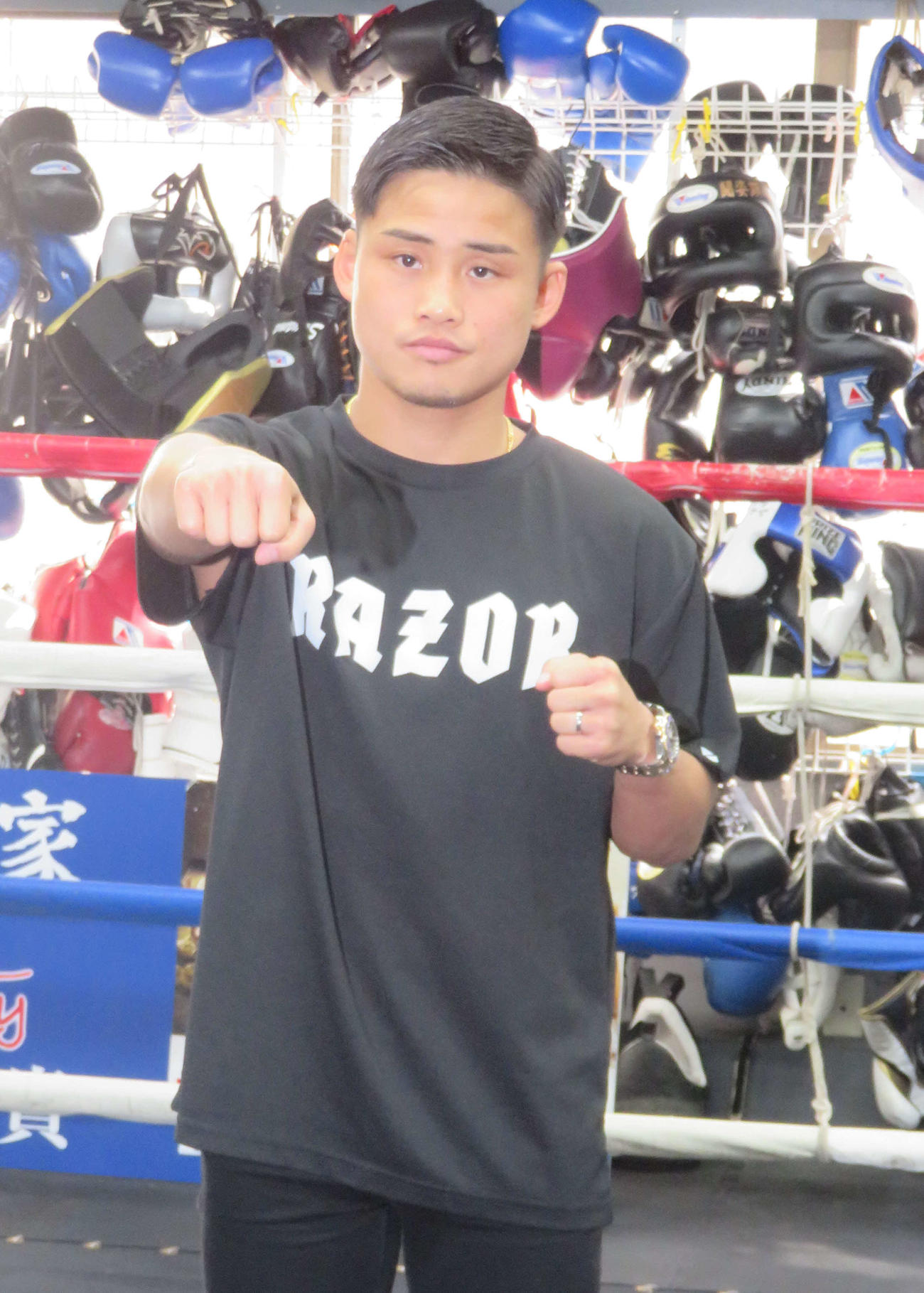 5・20にフライ級10回戦で再起戦に臨むことを発表した前WBA世界ライトフライ級スーパー王者京口紘人