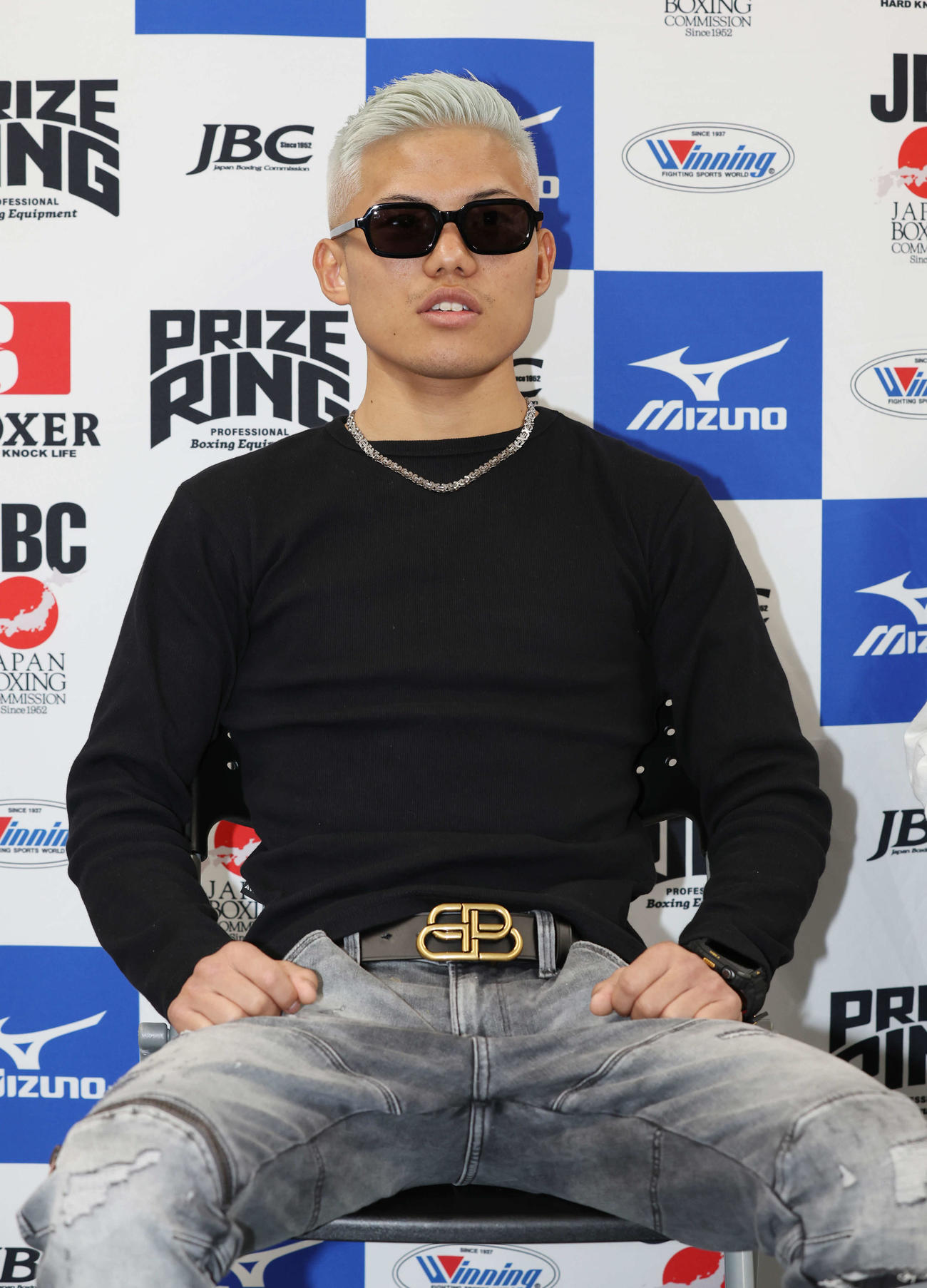 予備検診を終え、意気込みを語る重岡優（撮影・宮地輝）
