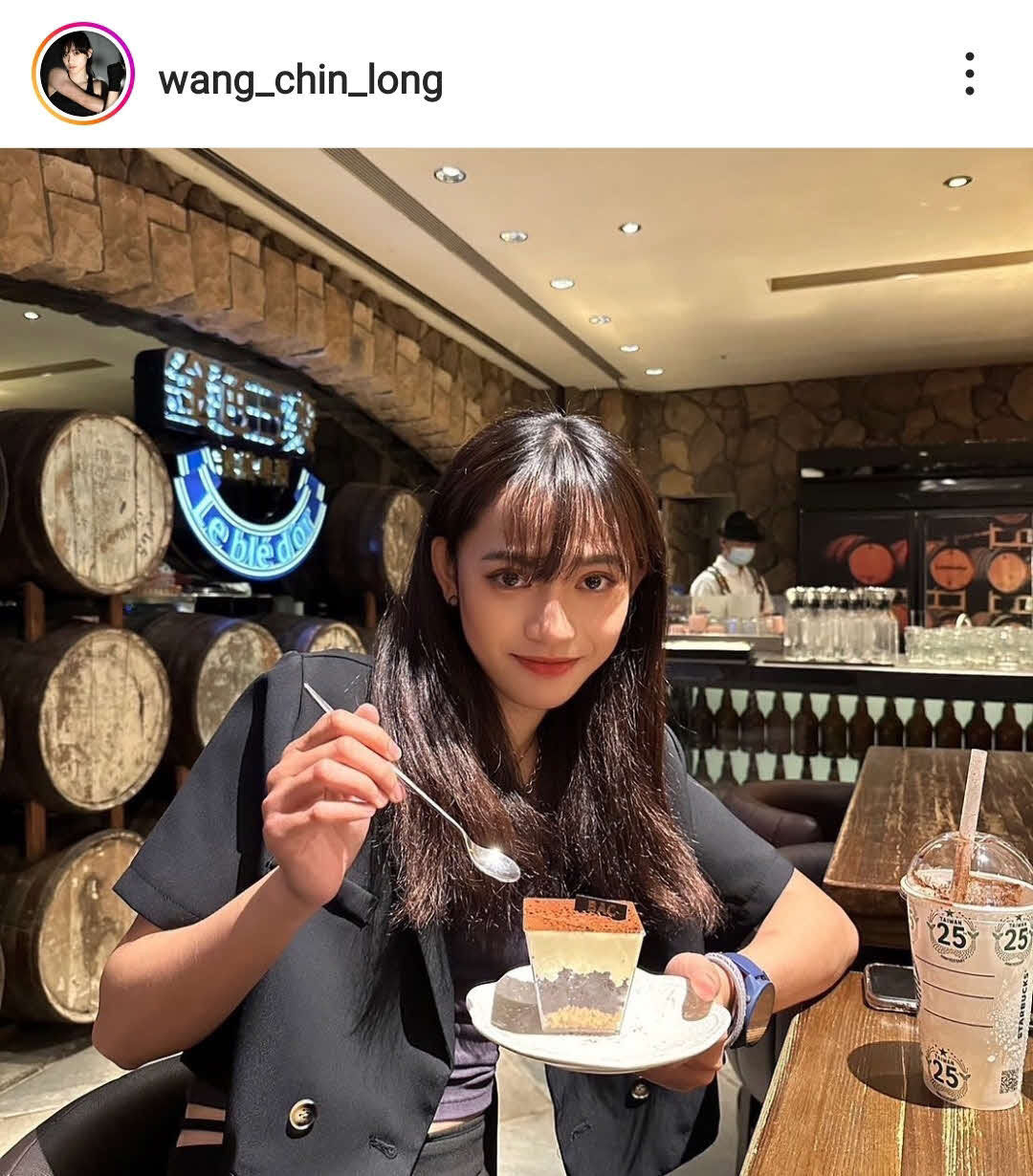 ワン・チンロンのインスタグラムから