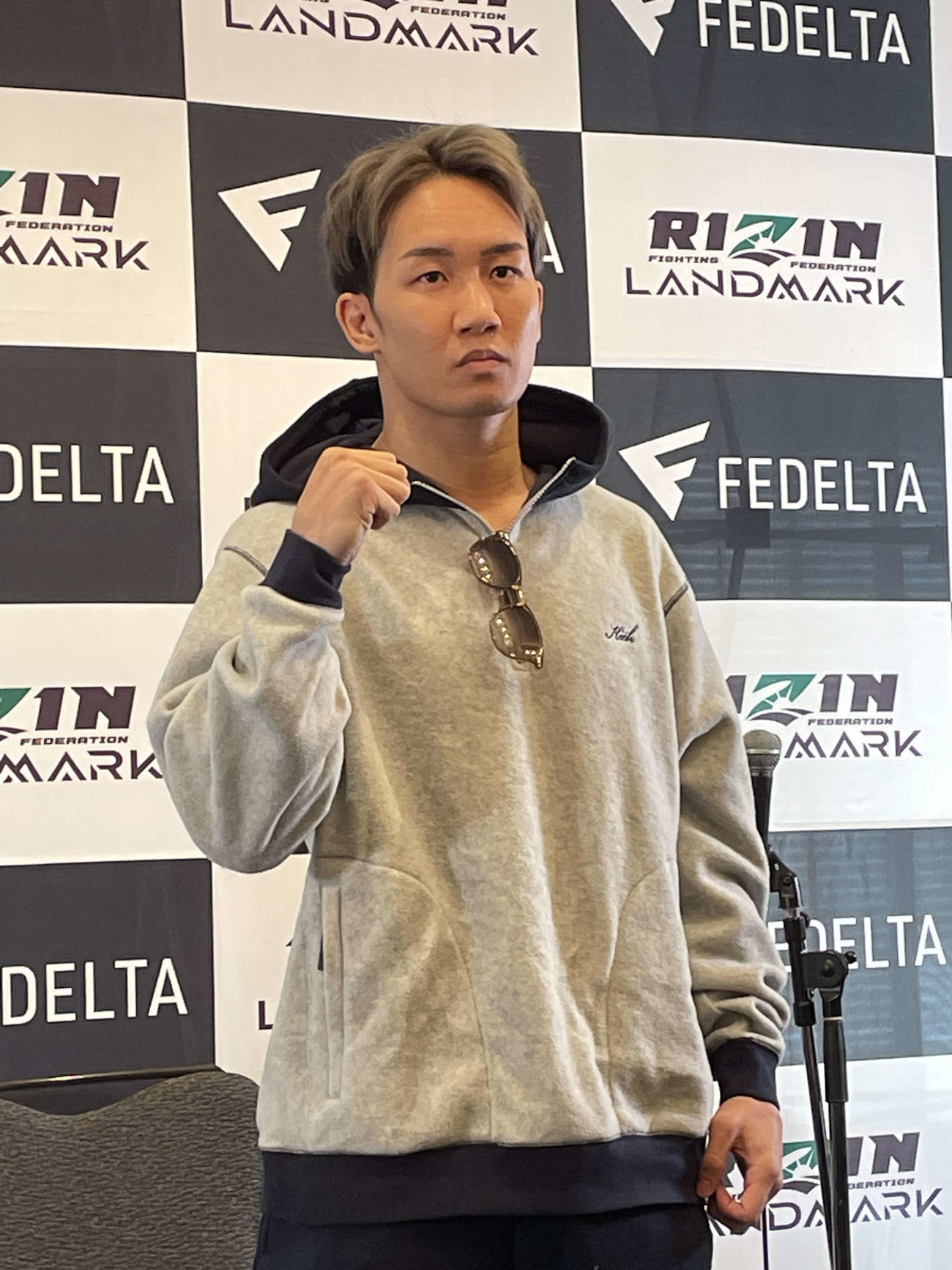 「RIZIN LANDMARK 5 IN YOYOGI」に向けて試合前会見に臨んだ朝倉未来