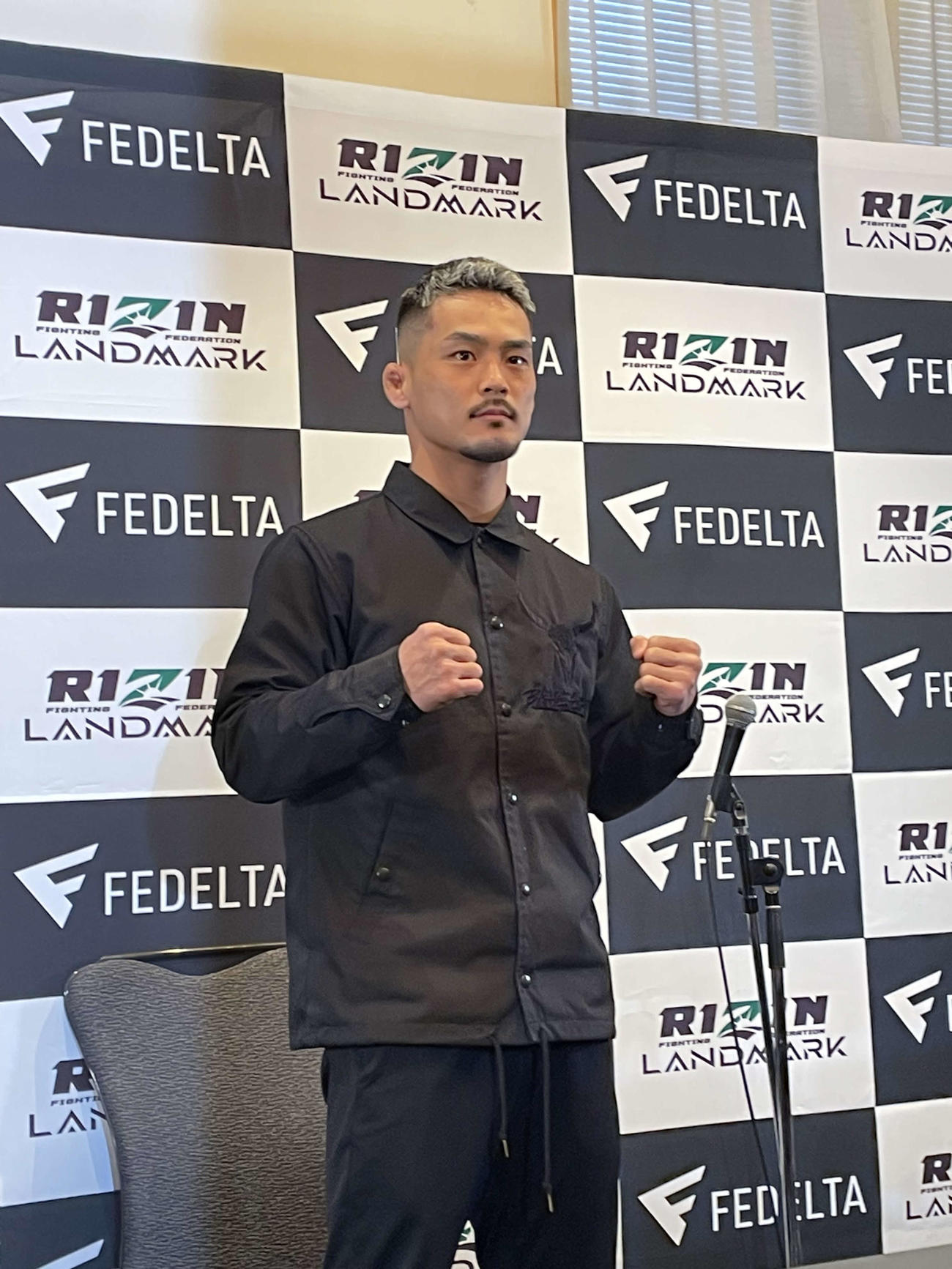 「RIZIN LANDMARK 5 IN YOYOGI」に向けて試合前会見に臨んだ牛久