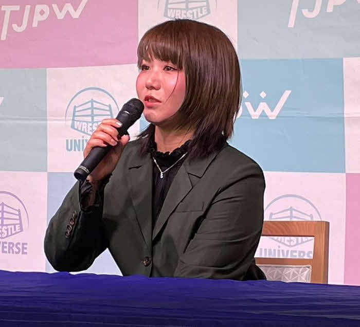 12・1後楽園大会を最後に卒業を発表した坂崎ユカ（東京女子プロレス提供）