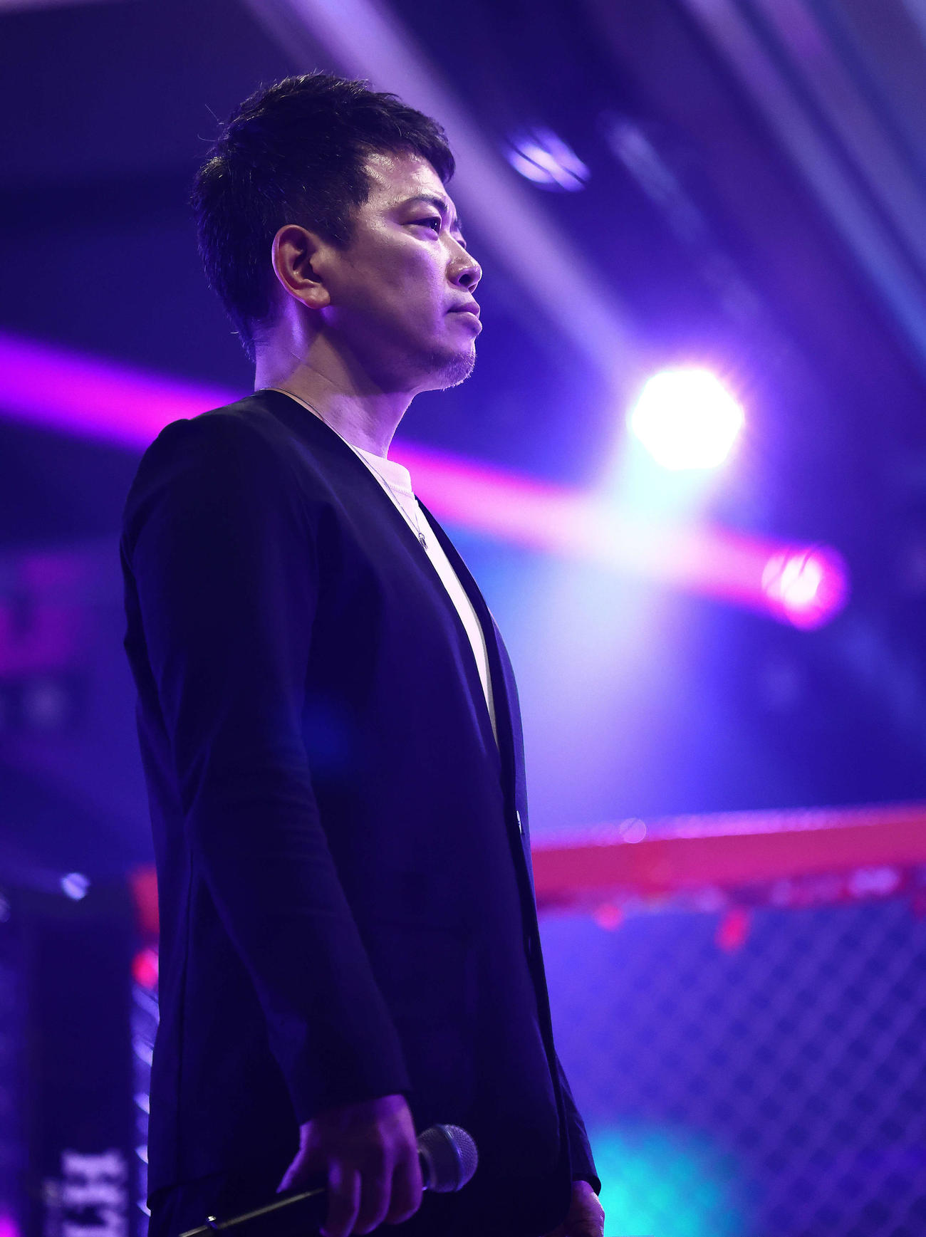 リングに上がる宮迫博之（撮影・河田真司）