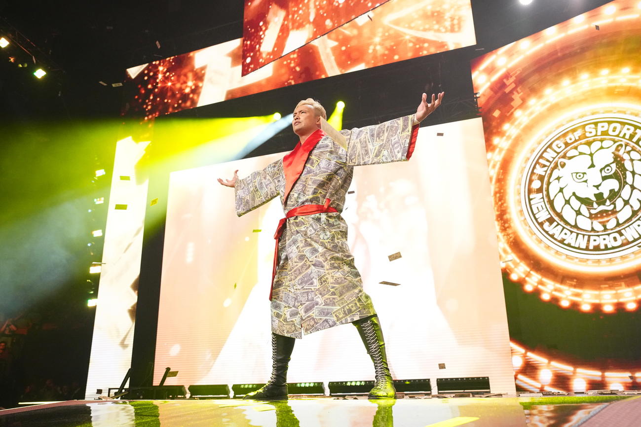 禁断の扉のメインイベントに登場したオカダ・カズチカ【新日本プロレス提供】