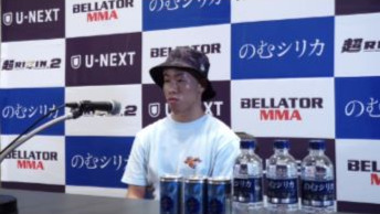30日の超RIZIN2へ向けて、出場全選手のインタビューに出席した神龍誠