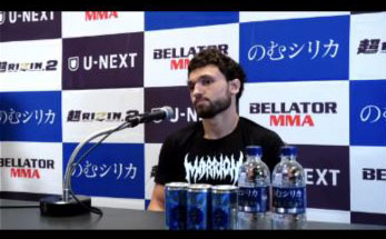 30日の超RIZIN2へ向けて、出場全選手のインタビューに出席したケラモフ（ZOOMのスクリーンショット）
