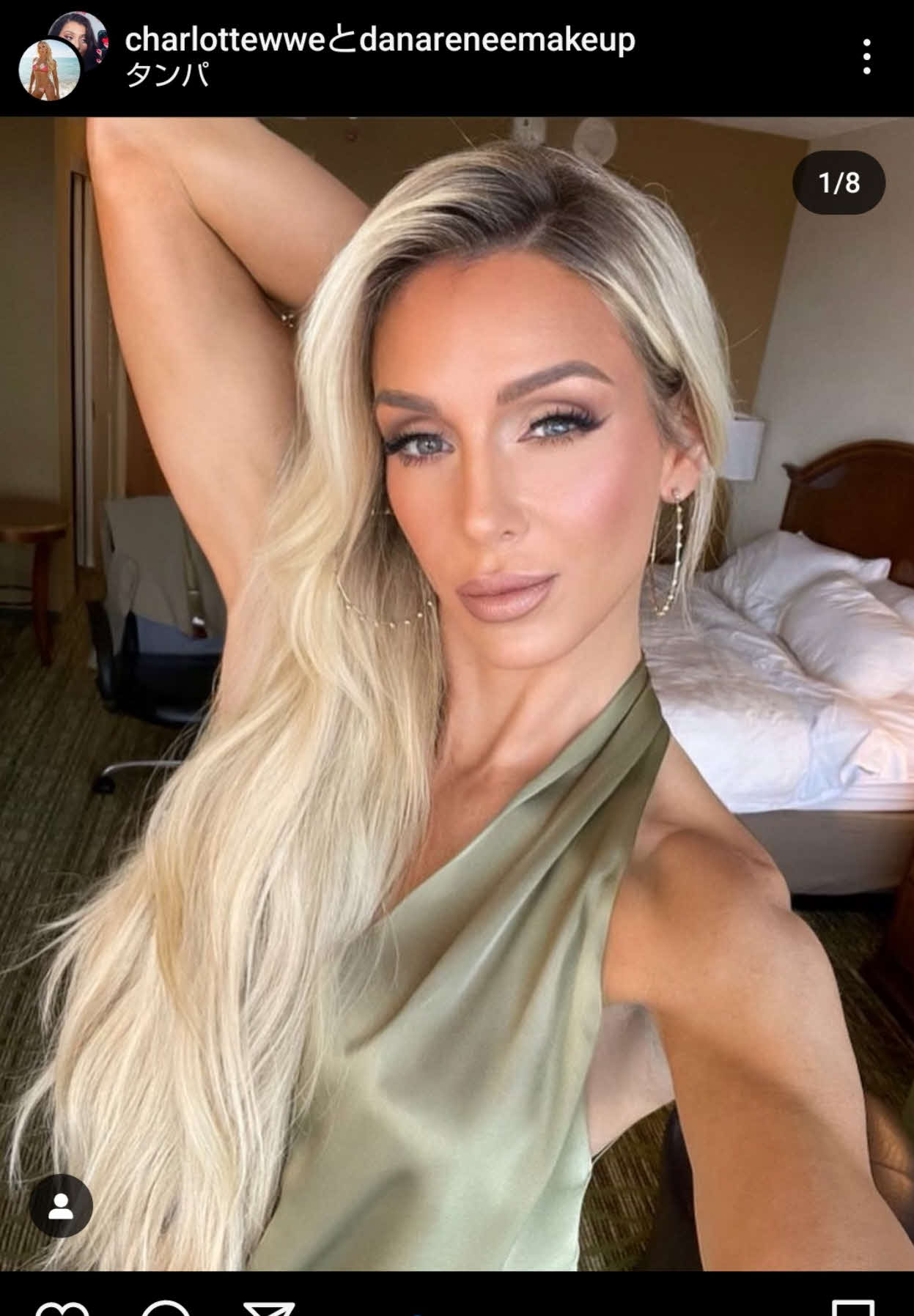 WWEの「女王様」シャーロット・フレアー（フレアー公式インスタグラムから）
