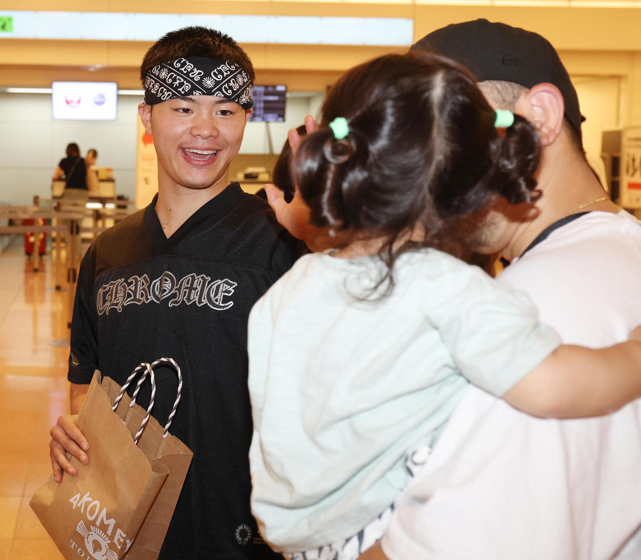 ラスベガス合宿を終え帰国した那須川天心（撮影・野上伸悟）