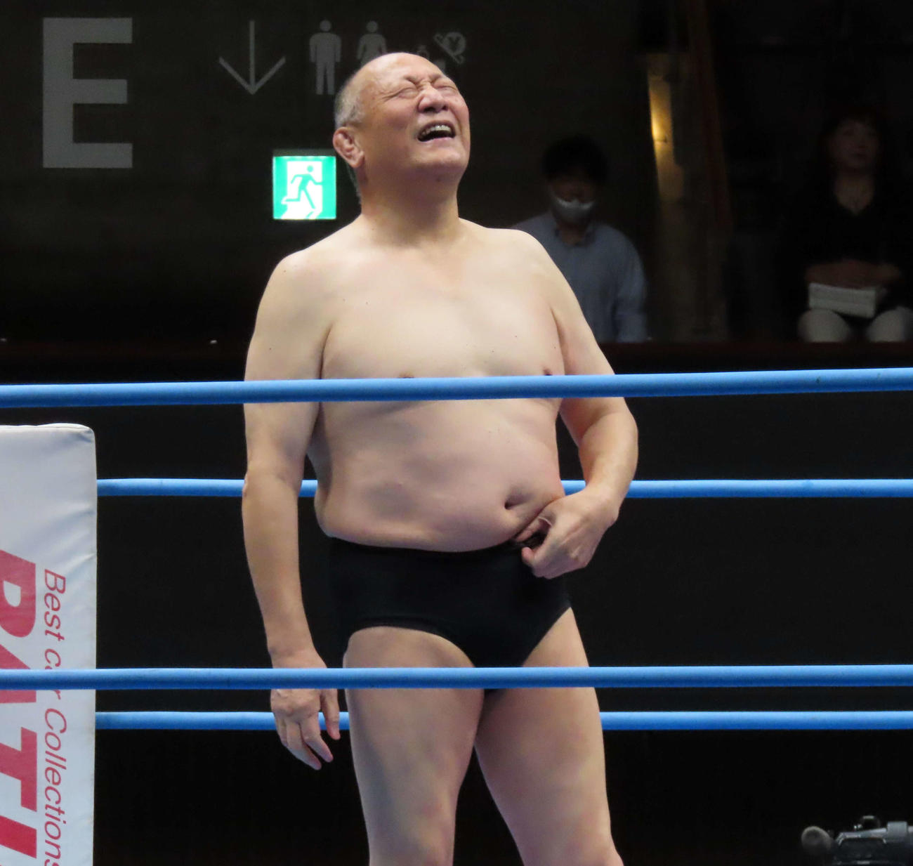 復帰戦を勝利で飾った渕（撮影・村山玄）