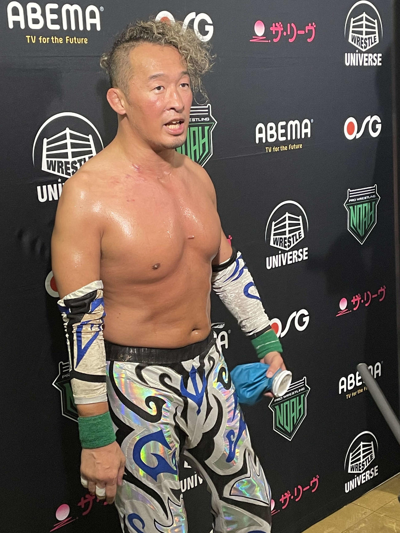 デビュー25周年記念試合を終えたプロレスリング・ノアの丸藤正道