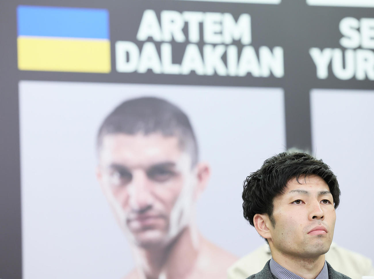 ユーリ阿久井は王者ウクライナのダラキアンとのタイトルマッチに臨む（撮影・足立雅史）