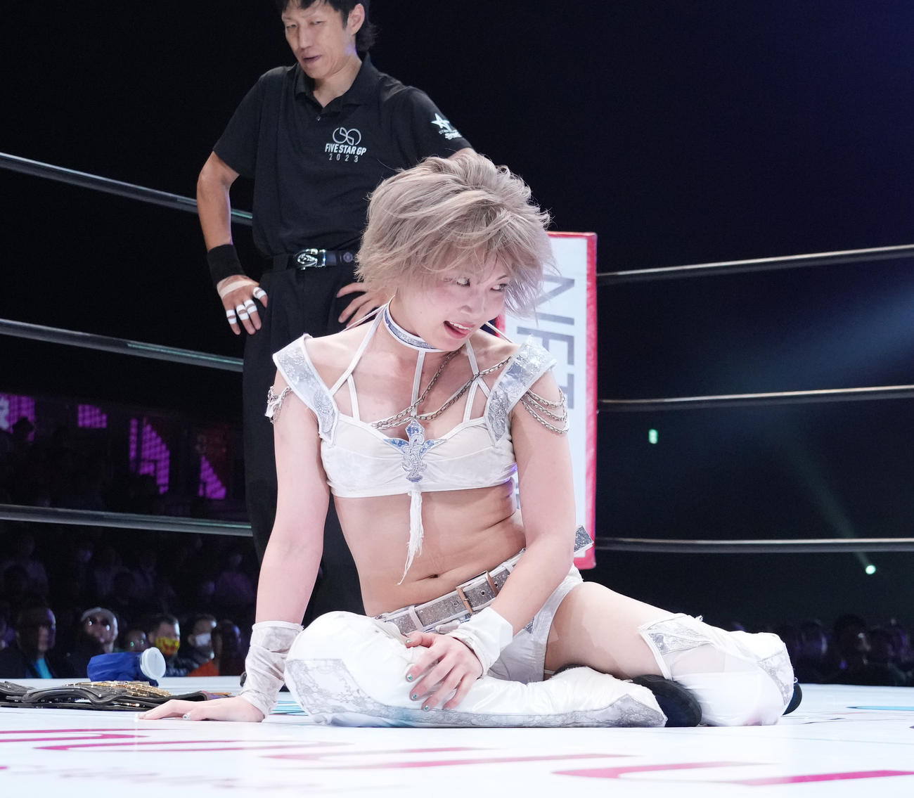 5★STAR GP 2023　不敵な笑みを浮かべる安納サオリ（撮影・菅敏）