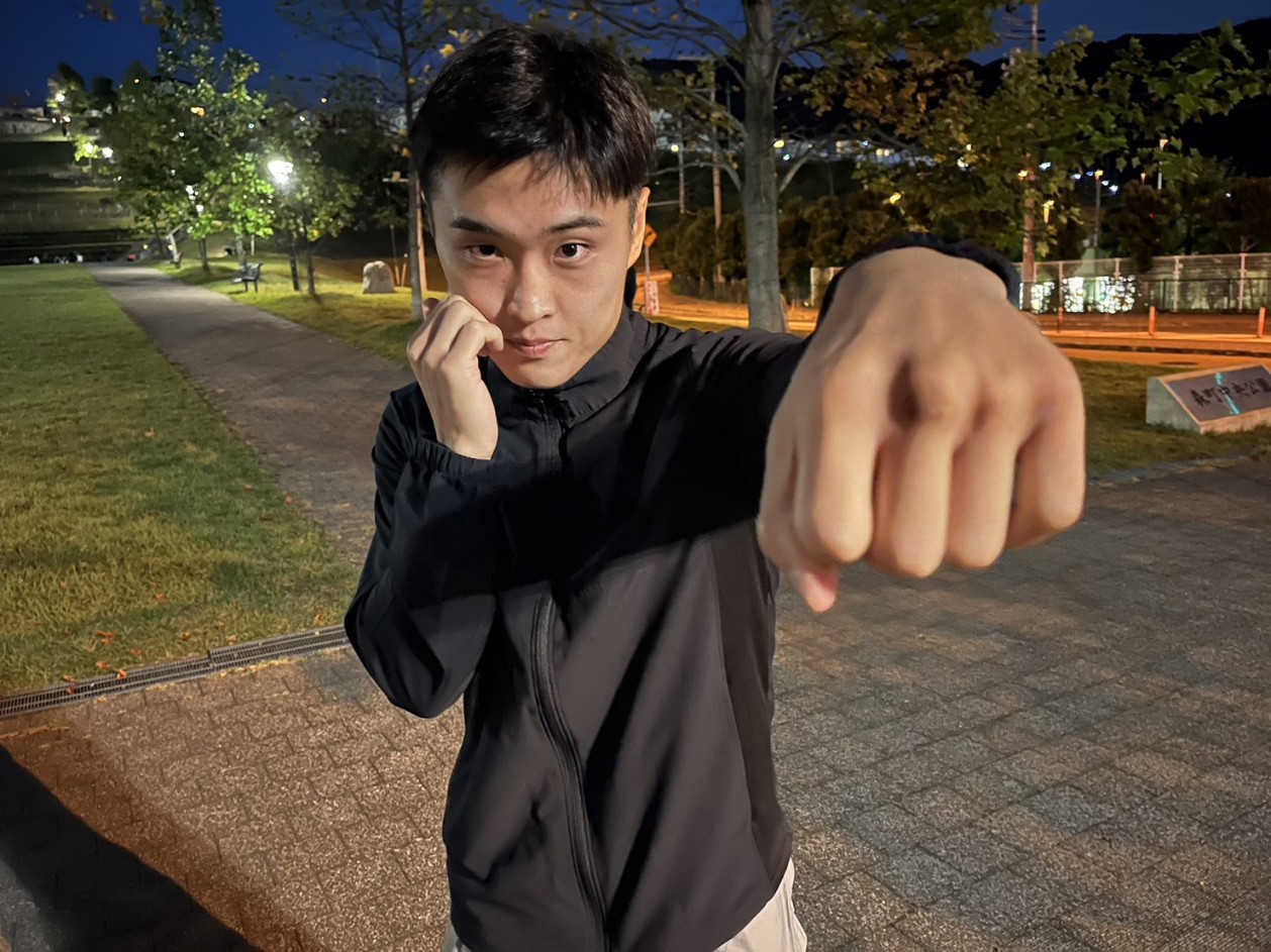 走り込み合宿をスタートしたWBOアジアパシフィック・バンタム級王者西田凌佑（六島ジム提供）