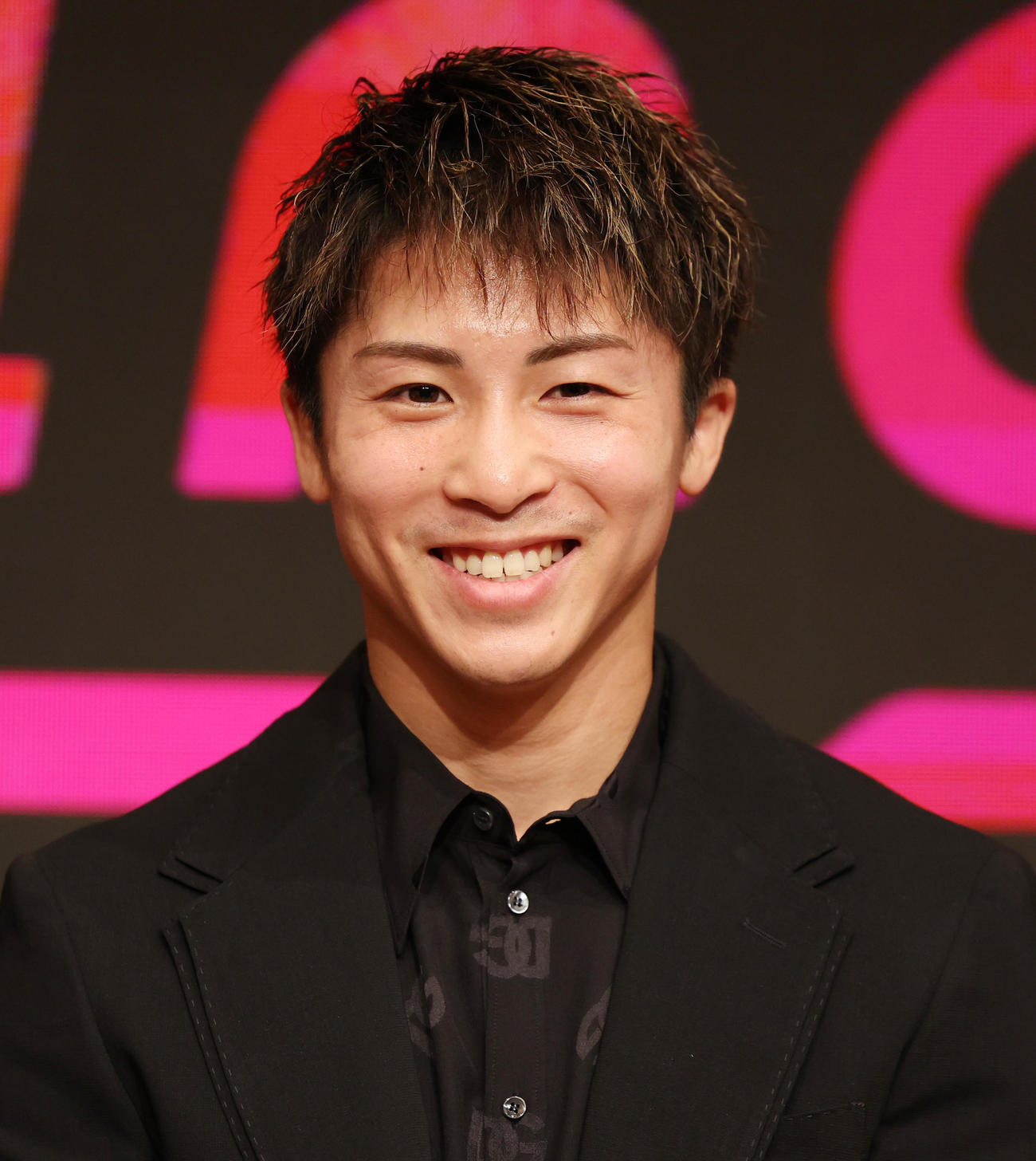12月26日に行われるタパレスとのWBA・WBC・IBF・WBO世界スーパーバンタム級王座統一戦の発表会見を行った井上尚弥（撮影・野上伸悟）