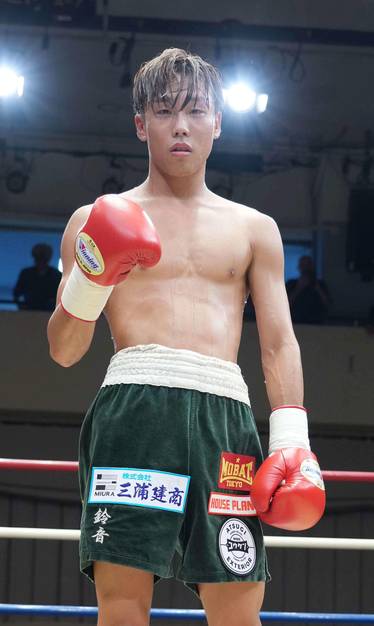 3－0の判定勝ちで東日本新人王のミニマム級を制した北野（撮影・小沢裕）
