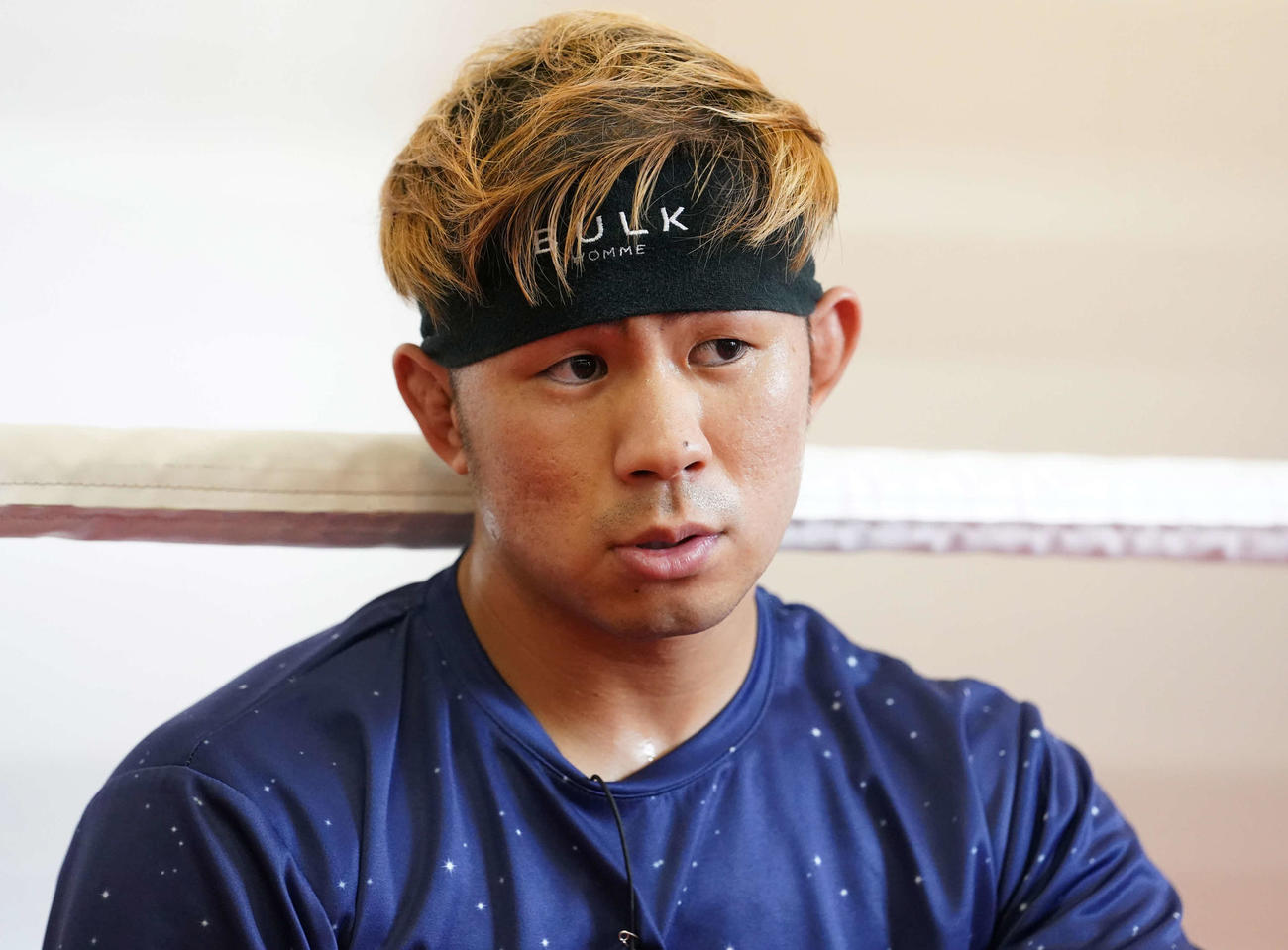 公開練習を終え朝倉未来戦への意気込みを語るYA－MAN（撮影・小沢裕）