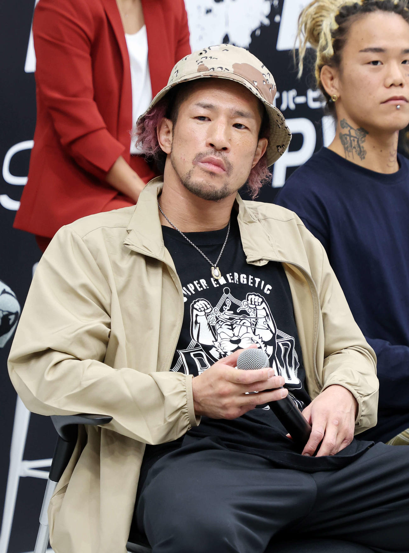 4日FIGHT CLUB対戦カード発表会見に臨む前口太尊