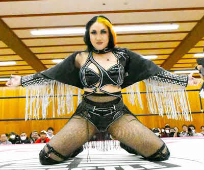 東京女子プロレス愛知大会　初来日で強烈なインパクトを残したVIVA VAN（東京女子プロレス提供）