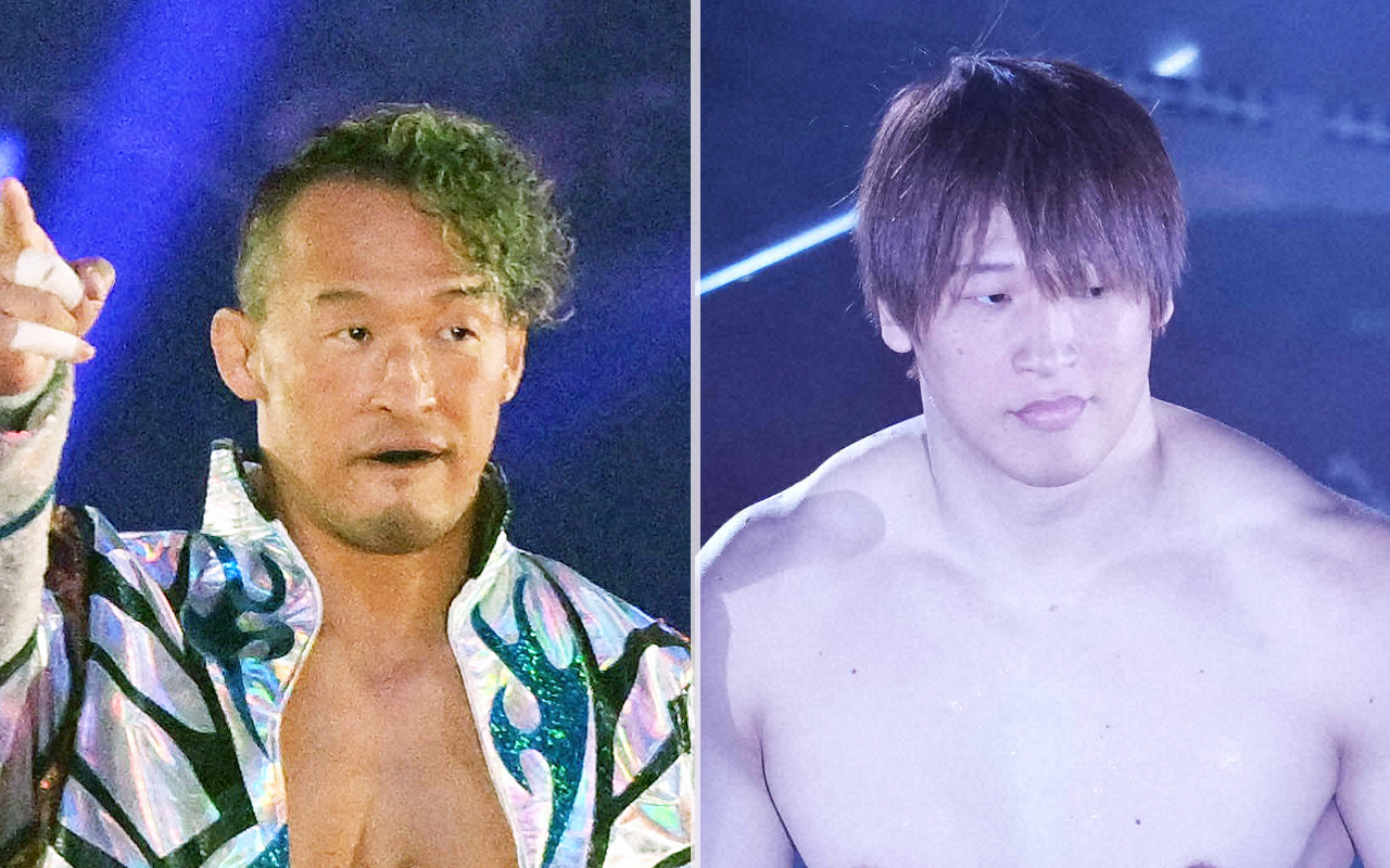 丸藤正道（左）と飯伏幸太