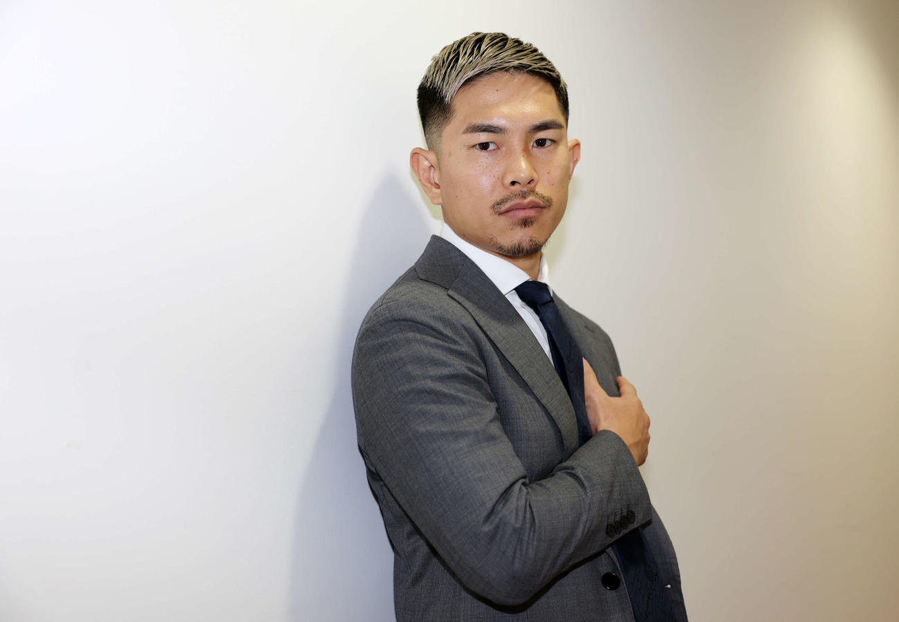支えてくれる人たちに感謝し、好きなボクシングを続ける井岡（撮影・宮地輝）