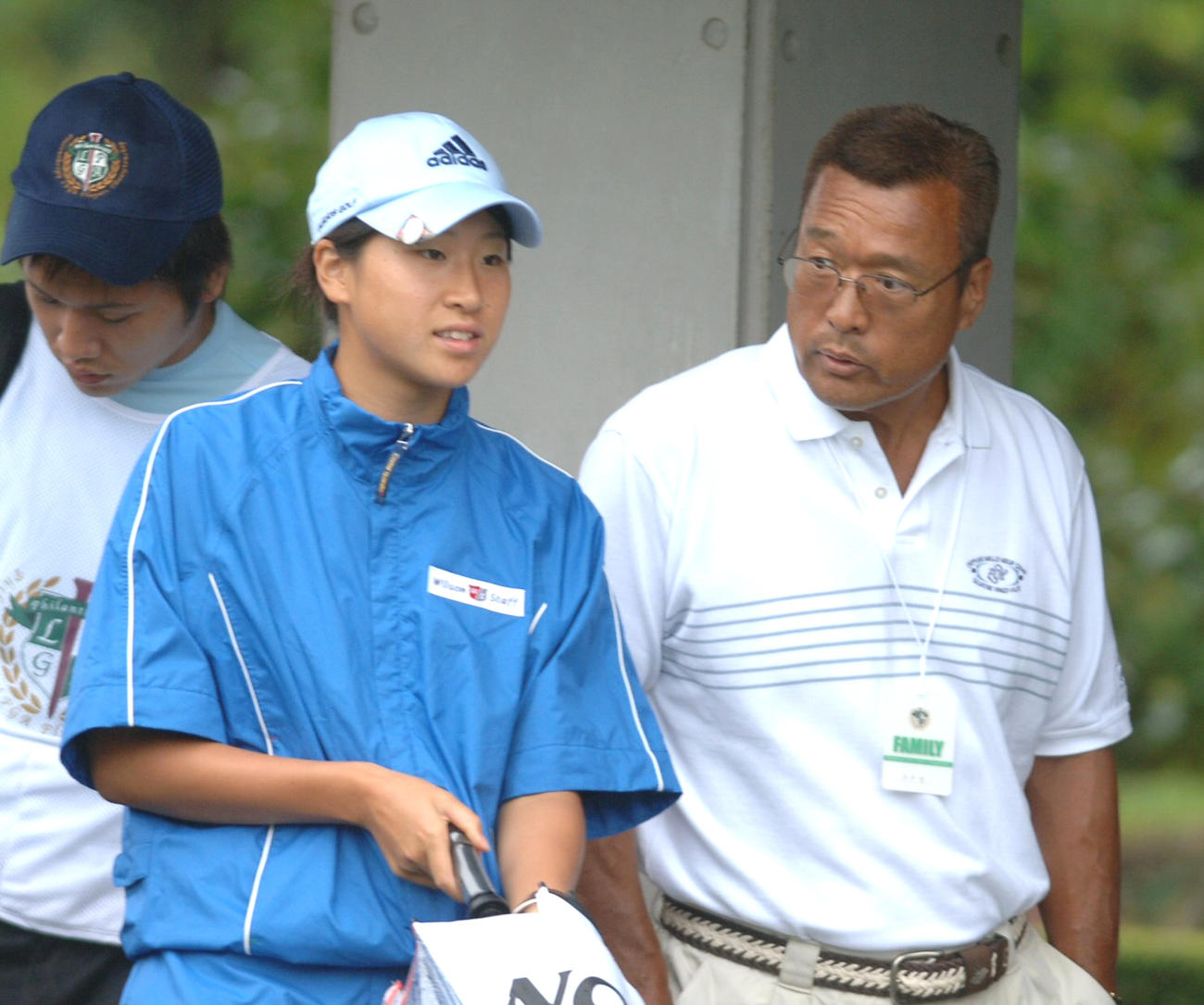 06年、東北高2年時の木戸愛（左）と木戸修さん