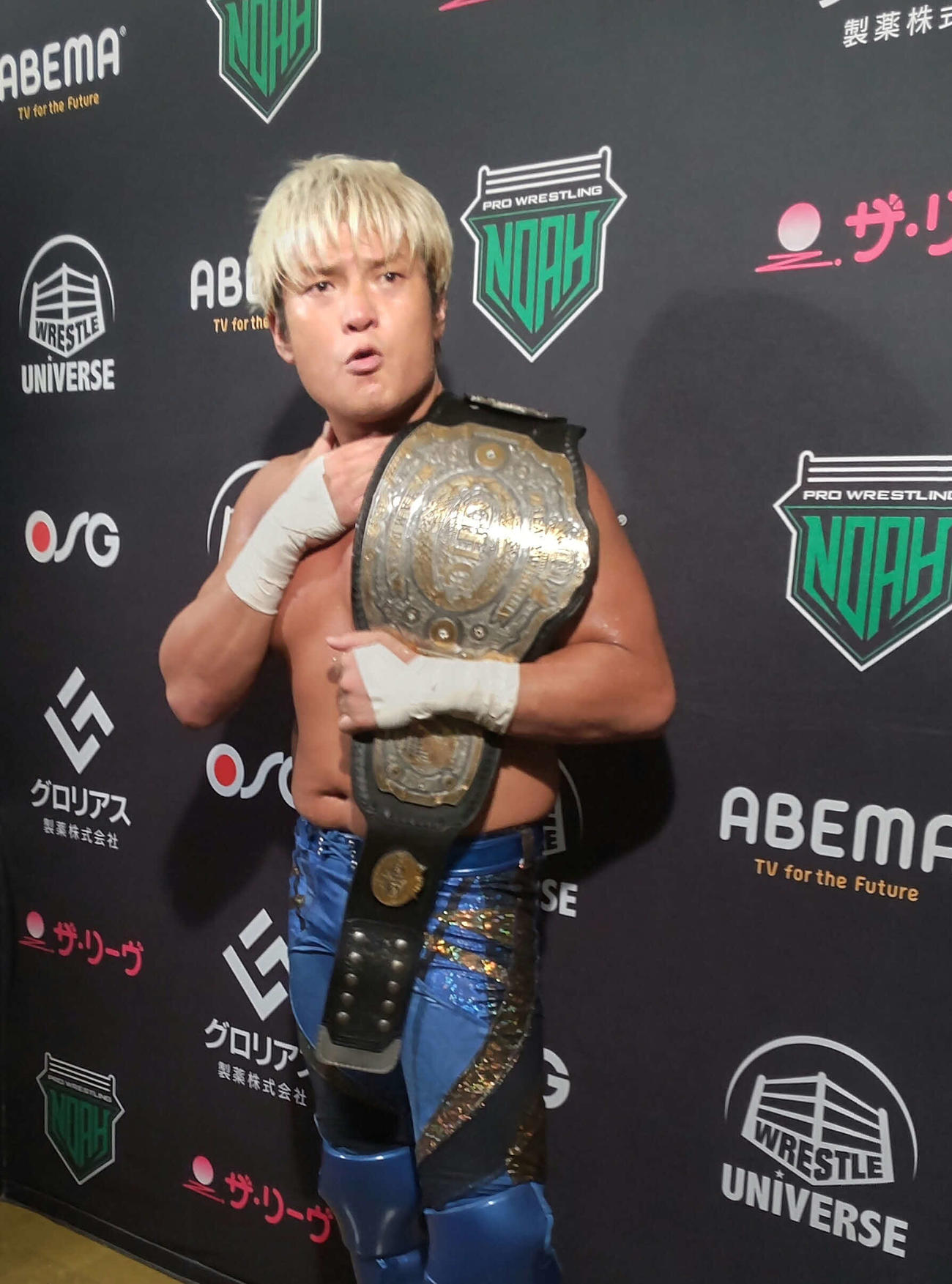 「1.2有明アリーナ大会ではこれぞノアという戦いをしてやる」と宣言したGHCベビー級王者・拳王